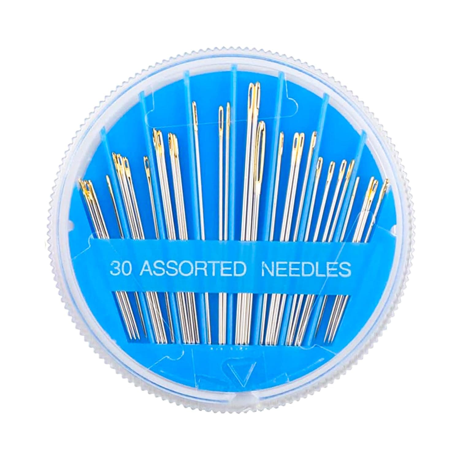 Acooruiteng 30 Piece Sewing Needles Sharp Embroidery Needles with Plastic Box Tapestry Needle Hand Sewing Needles Stitching Needles for DIY Needlework Normal Type and Sewing