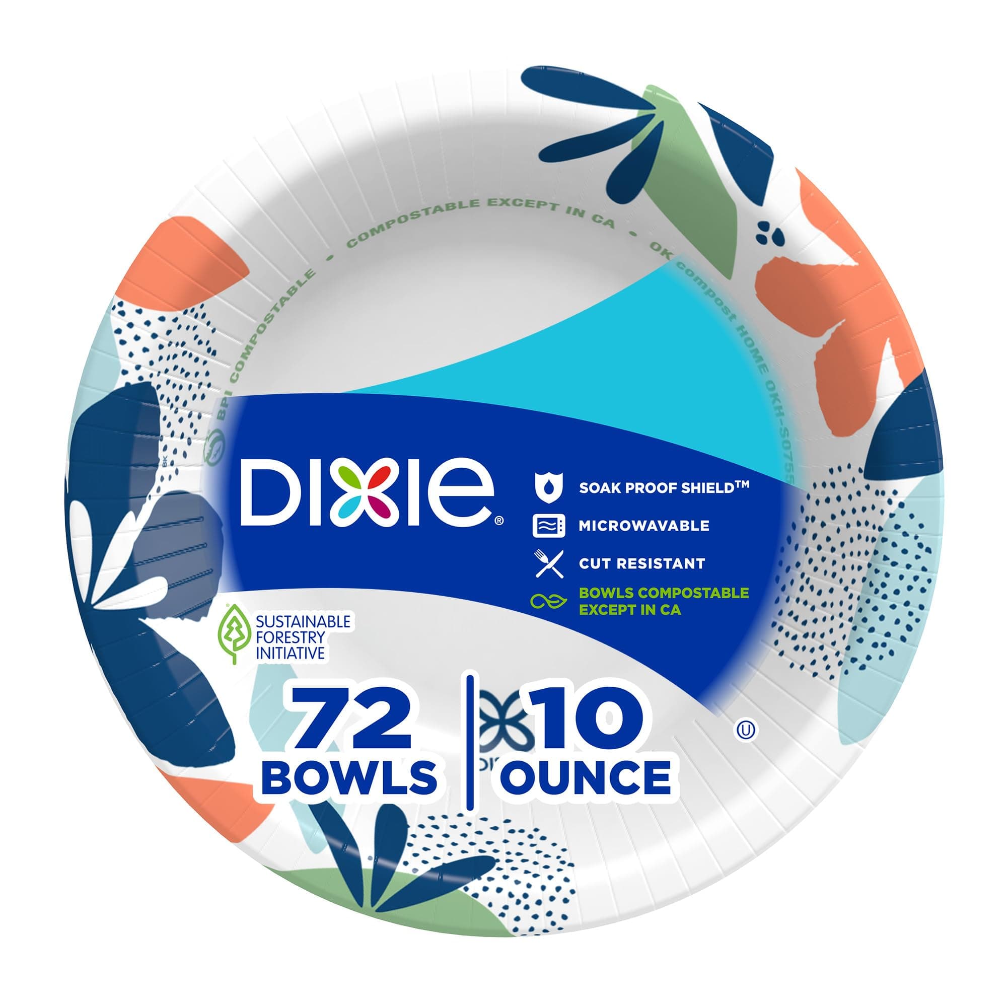 10 OUNCE PAPER BOWLS, 72 COUNT