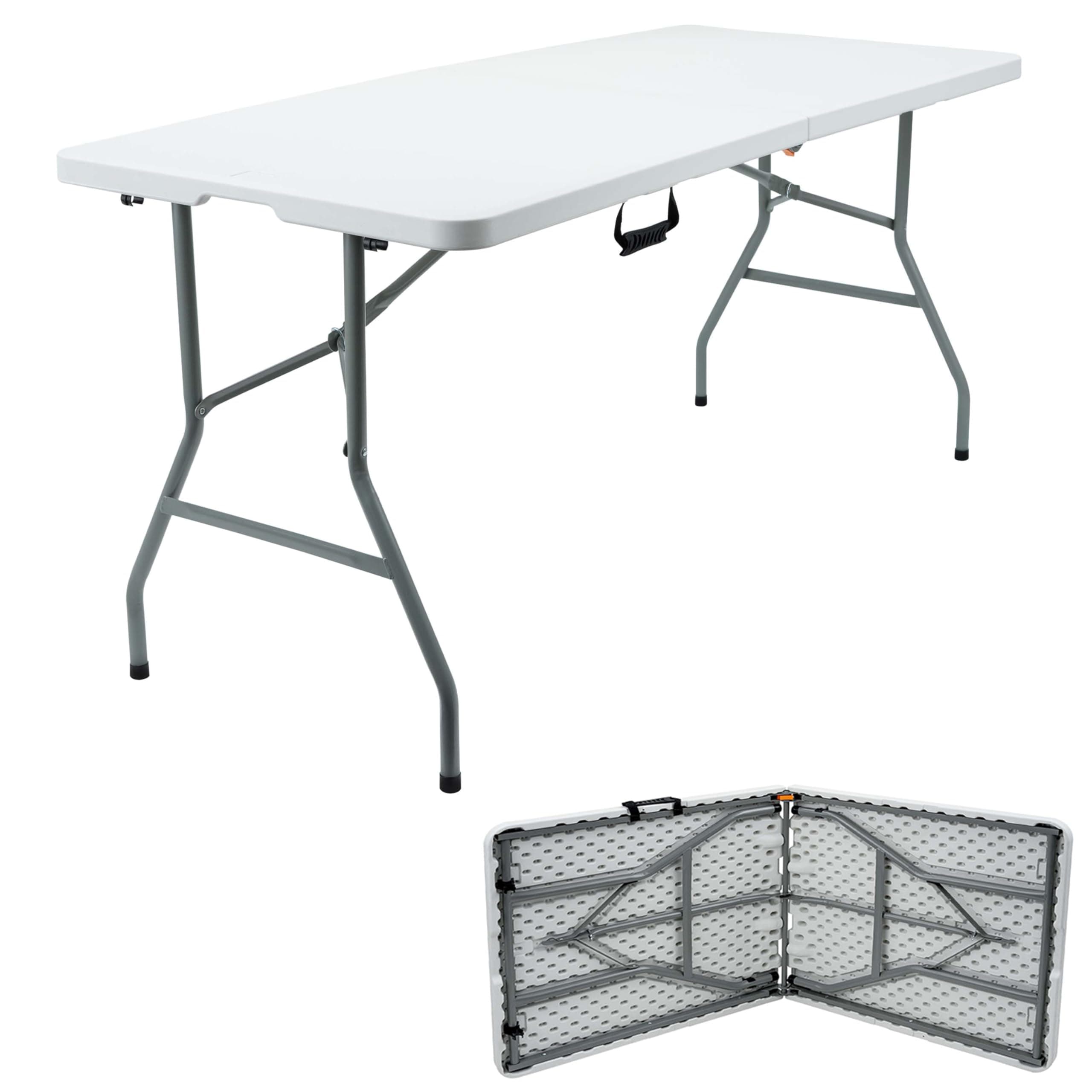 1.8M 6ft Heavy Duty Folding Table for Catering Camping Table Trestle for BBQ Picnic Party