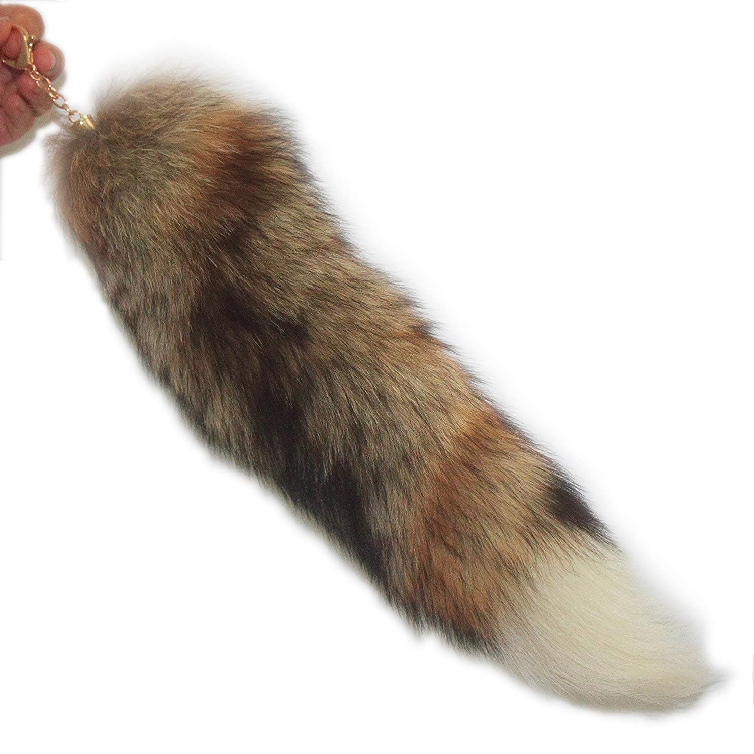 GrassLand Fox Tail Fur Key Chain