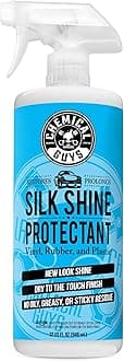 - Silk Shine Spray-able Dry-To-The-Touch Dressing and Protectant for Tires, Trim, Vinyl, Plastic and More, Safe for Cars, Trucks, Motorcycles, RVs & More, 32 fl oz
