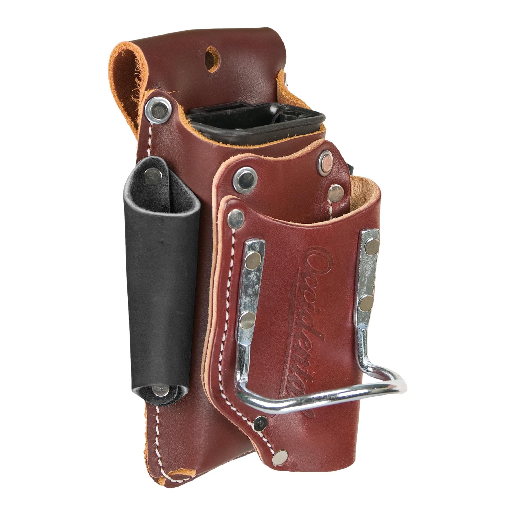 Occidental Leather 5-in-1 Tool Holder, OxyRed - Provides 5x the Tool Capacity - Includes 2003 Oxy Tool Shield - Works on Any Belt Up to 3” Wide - Made in USA