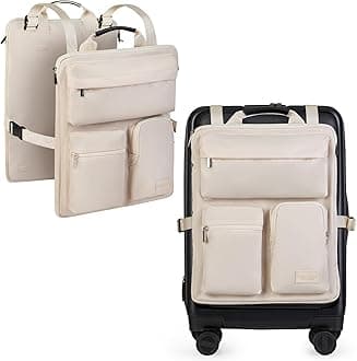 Barefoot Caribou Over Luggage Organizer, Ivory, Carry-On, Modern