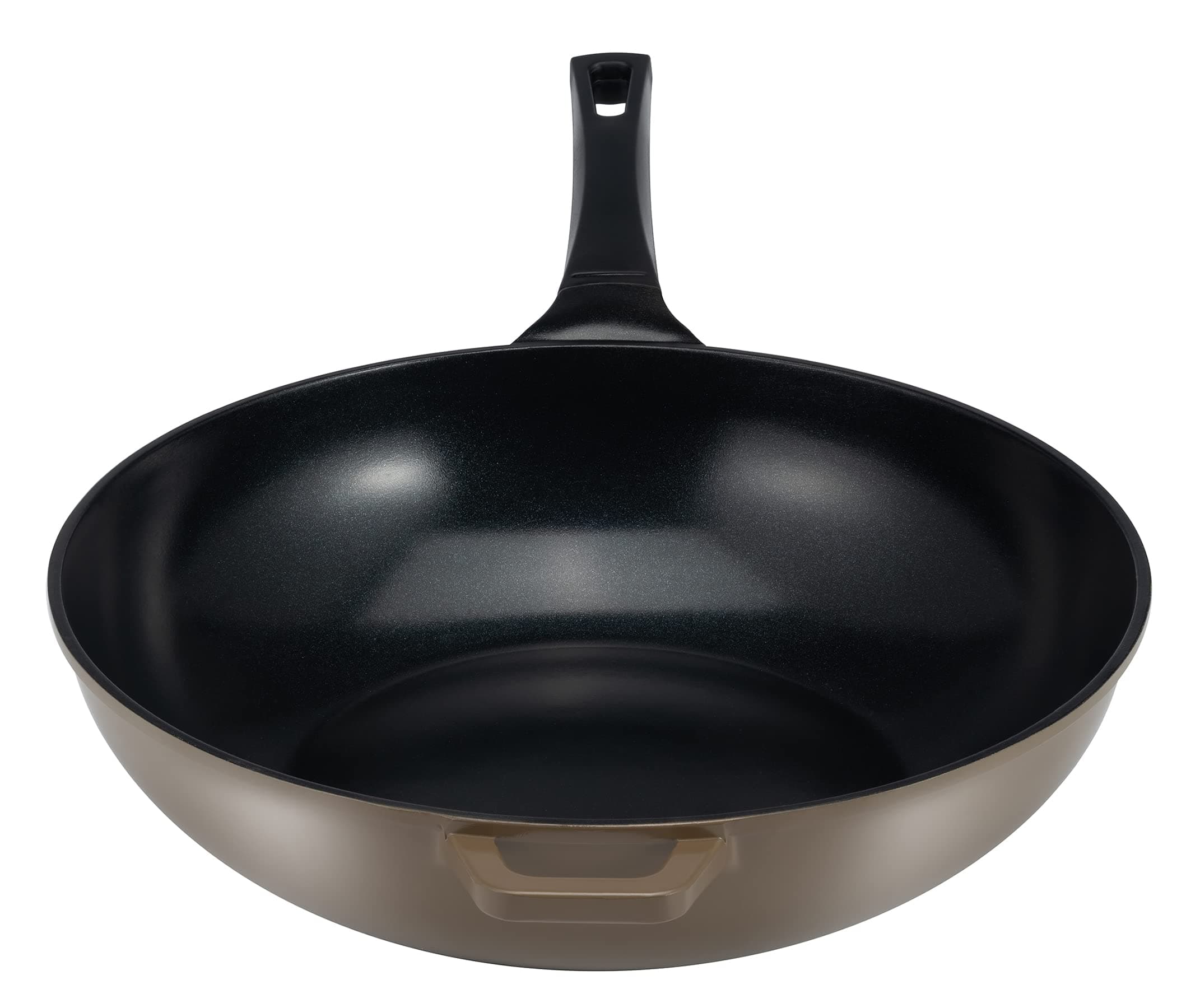 Green Ceramic Wok by Ozeri, with Smooth Ceramic Non-Stick Coating (100% PTFE and PFAS Free)