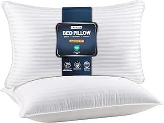 Utopia Bedding Bed Pillows for Sleeping King Size (White), Set of 2, Down Alternative Pillow for Sleeping, Cooling Hotel Quality Pillow Set for Back, Stomach or Side Sleepers