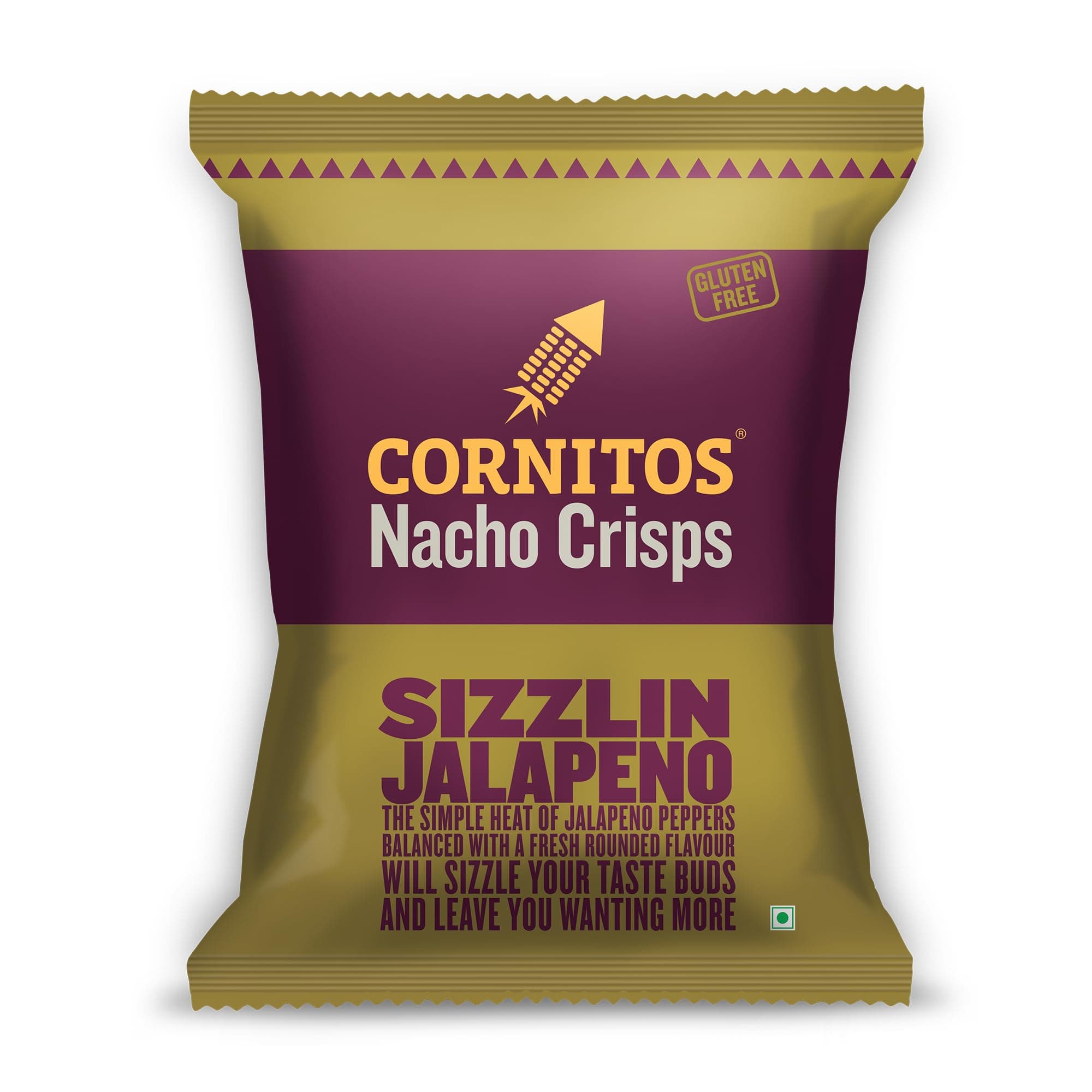 Cornitos Nacho Crisps Sizzling Jalapeno, 150 Grams