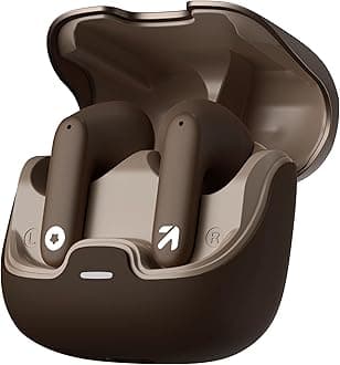 GOBOULT Z40 True Wireless in Ear Earbuds with 60H Playtime, Zen™ ENC Mic, Low Latency Gaming, Type-C Fast Charging, Made in India, 10mm Rich Bass Drivers, IPX5, Ear Buds TWS (Brown)