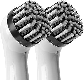 SonicScrubber - Replaceable Electric Scrubbing Brush Head - Household System Large Brush - Pack of 2 - Medium Strength Bristles - Ideal for Cleaning Large Appliances, Sinks & Basins