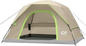 CAMPROS CP Tents for Camping 2/4/6 Person Tent Waterproof Windproof Double Layer Camping Tent, Easy Setup Dome Tent with Large Mesh Windows & Wider Door for Outdoor Camping & Hiking