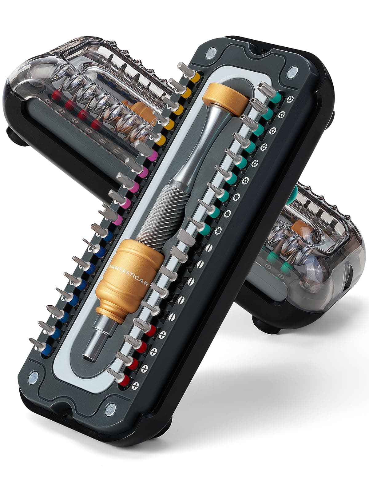 37PCS Precision Screwdriver Kit, Durable S2 Steel Microbits, with Low-Gravity Design Magnetic Driver Handle, for Electronics Repair