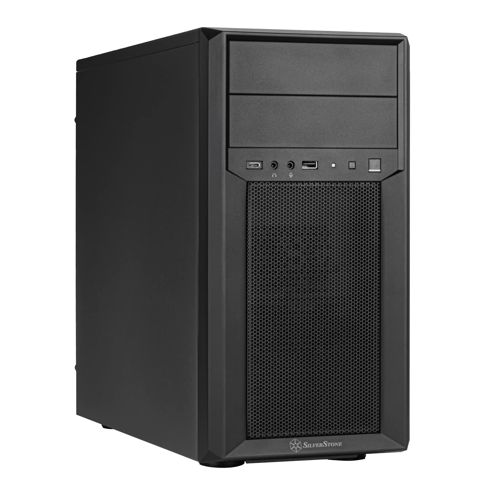 Technology FARA 313 Compact Micro-ATX Tower Chassis with Excellent Drive Compatibility and Type-C Port, SST-FA313-B-C