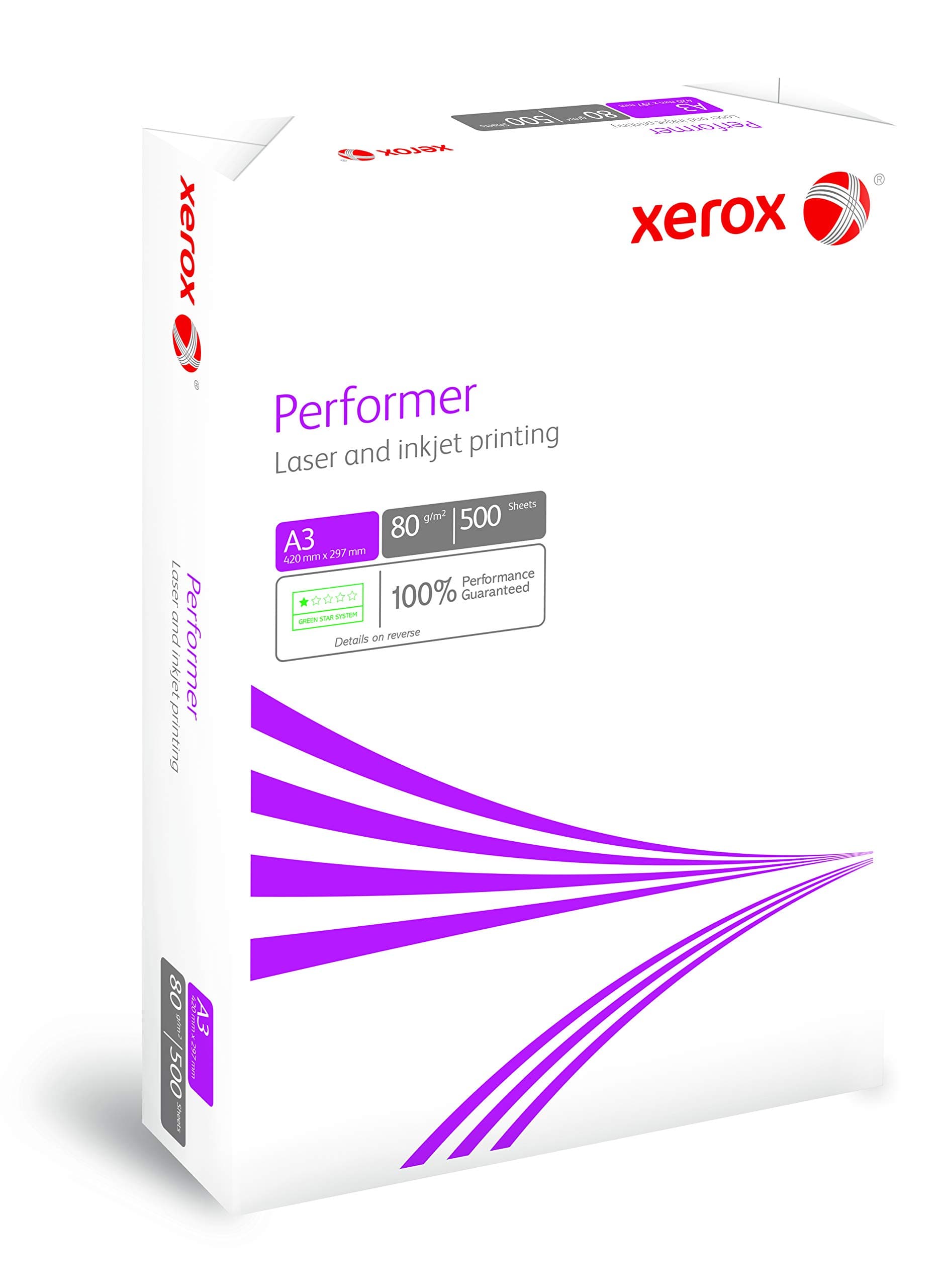 Xerox Performer Multifunctional Paper 80gsm 500 Sheets per Ream A3 White - Ref 003R90569 [1 Ream]