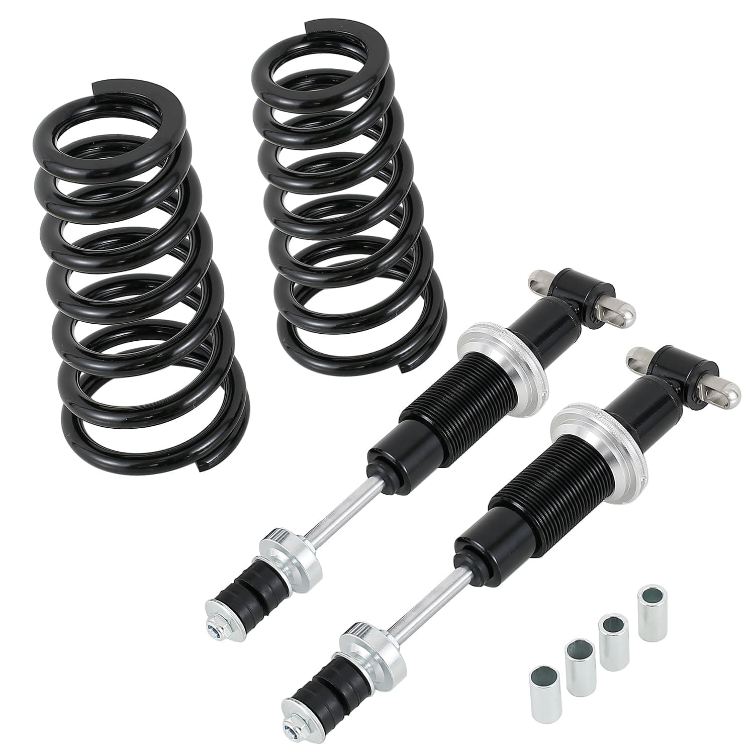 Front Coilover Shock Absorber Strut Pair Set Adj. 500 lb Springs Compatible for 73-77 A-Body 82-88 G-Body