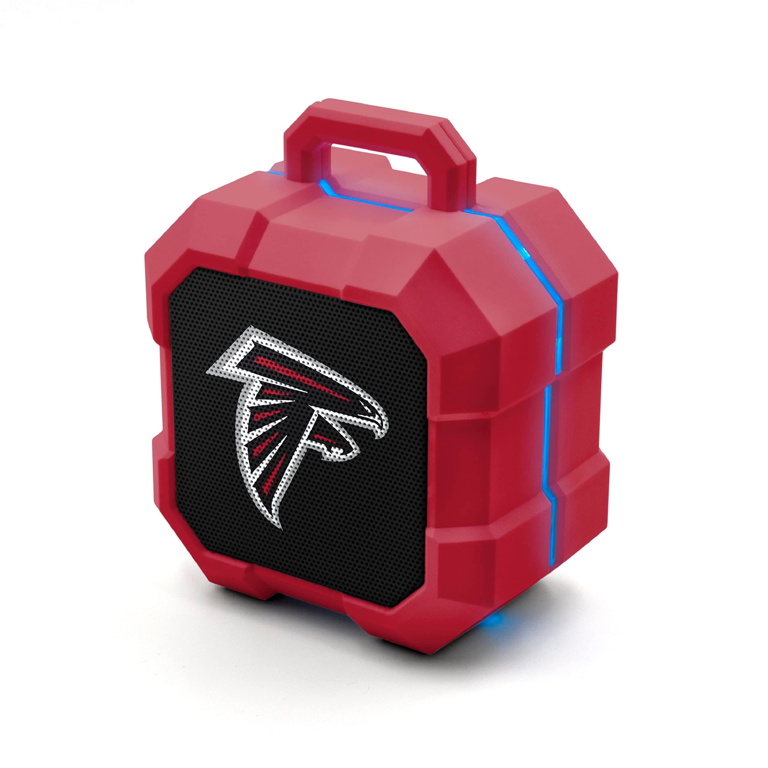 SOAR NFL Shockbox LED Wireless Bluetooth Speaker - Water Resistant IPX4, 5.0 Bluetooth with Over 5 Hours of Play Time - Small Portable Speaker - Officially Licensed NFL, Perfect Home & Outdoor Speaker
