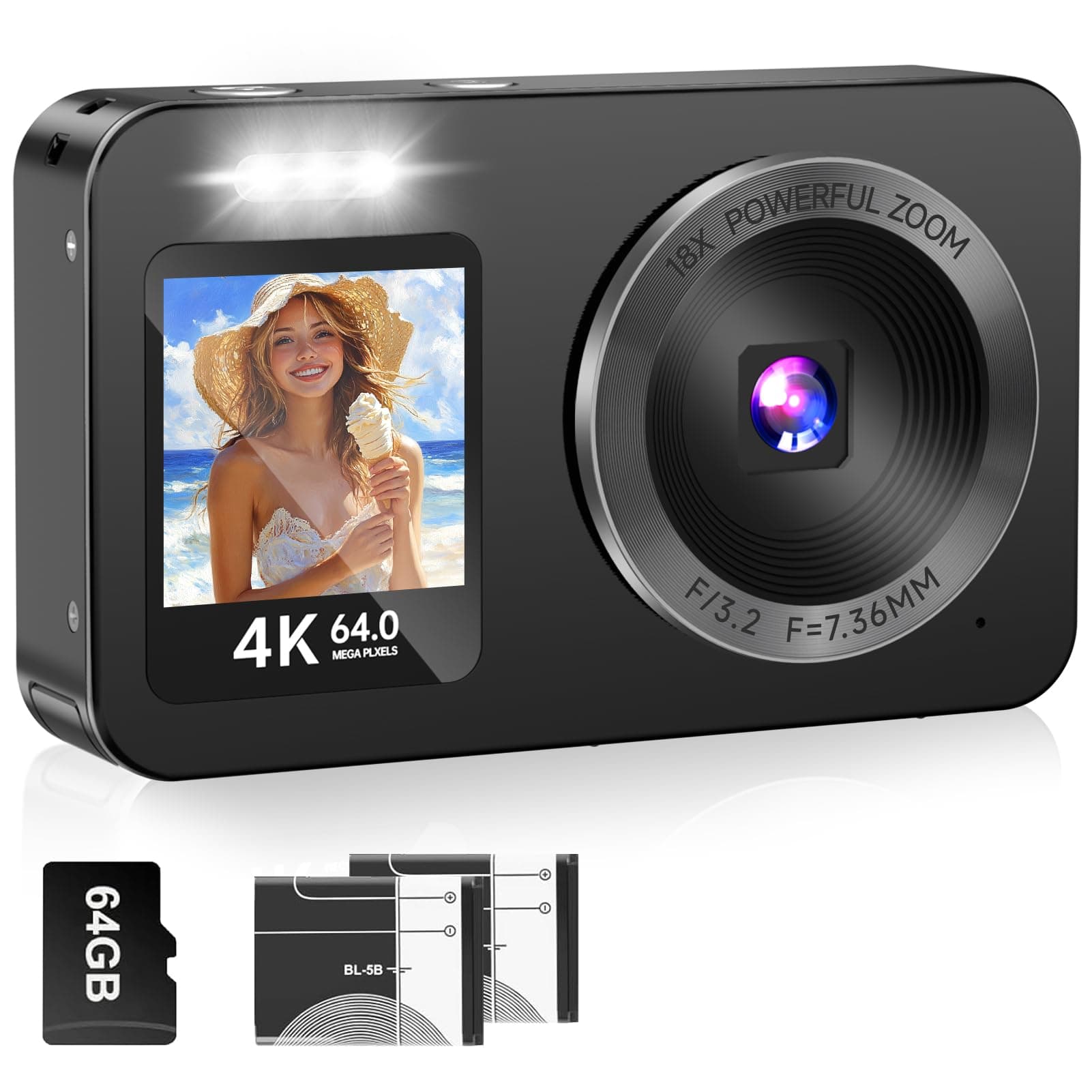 4K Digital Camera for Kids, Boys
