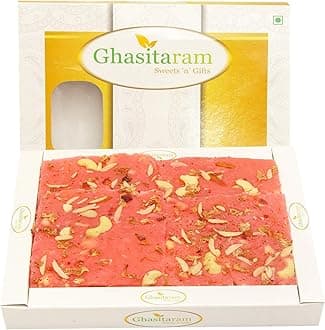 Ghasitaram Gifts Mother's Day Gifts - Rose Ice Halwa (400 GMS) |Diwali,Holi,Rakhi,Valentine,Christmas,Birthday,Anniversary,Gift For Her,Him,Mothers Day,Fathers Day|