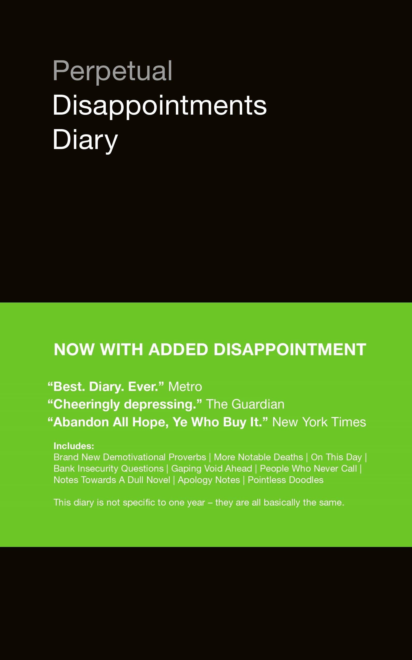 Perpetual Disappointments Diary Paperback – November 2, 2017