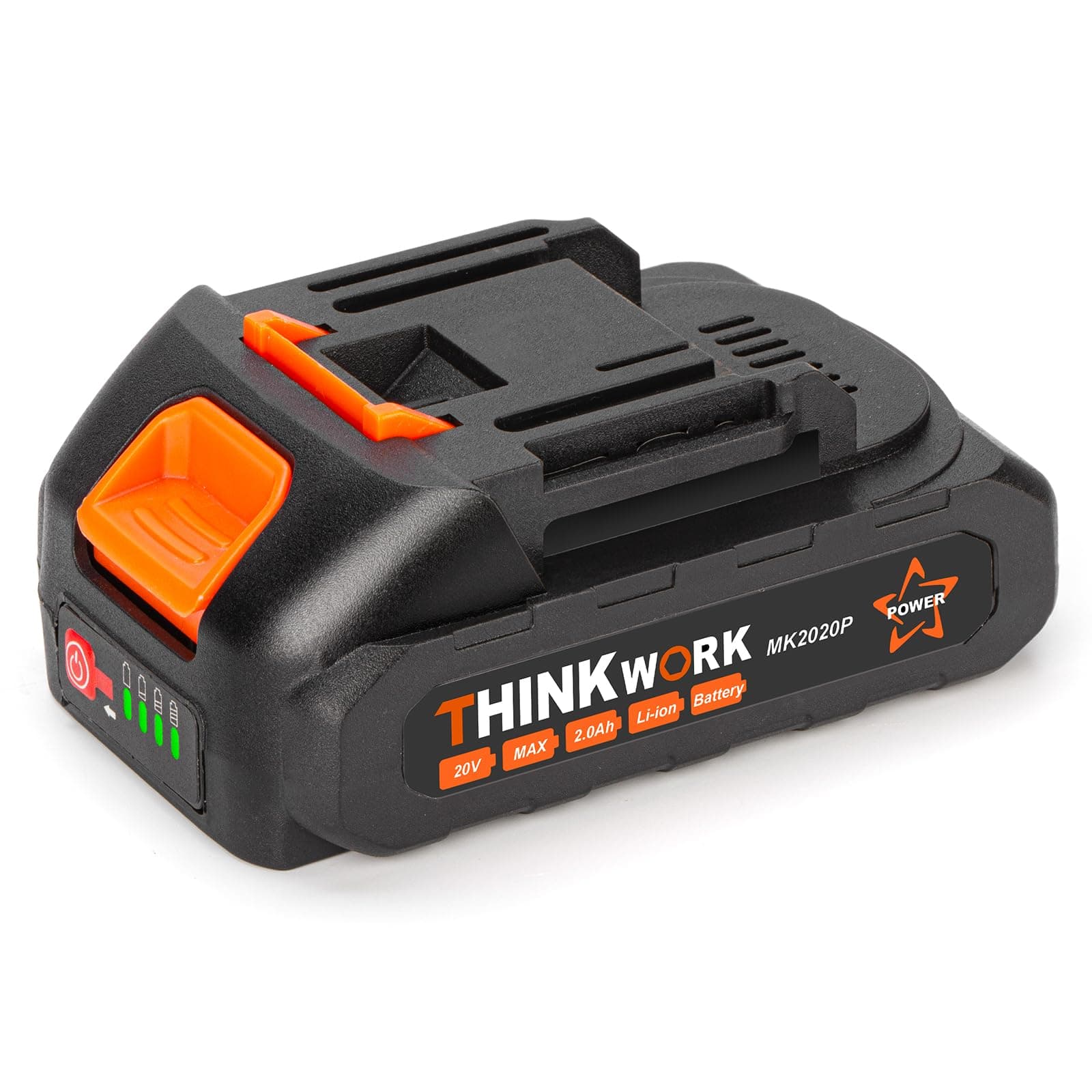 THINKWORK 2.0Ah 20V MAX Lithium-Ion Battery Pack Replacement for Cordless Glue Gun, Cordless Detail Sander