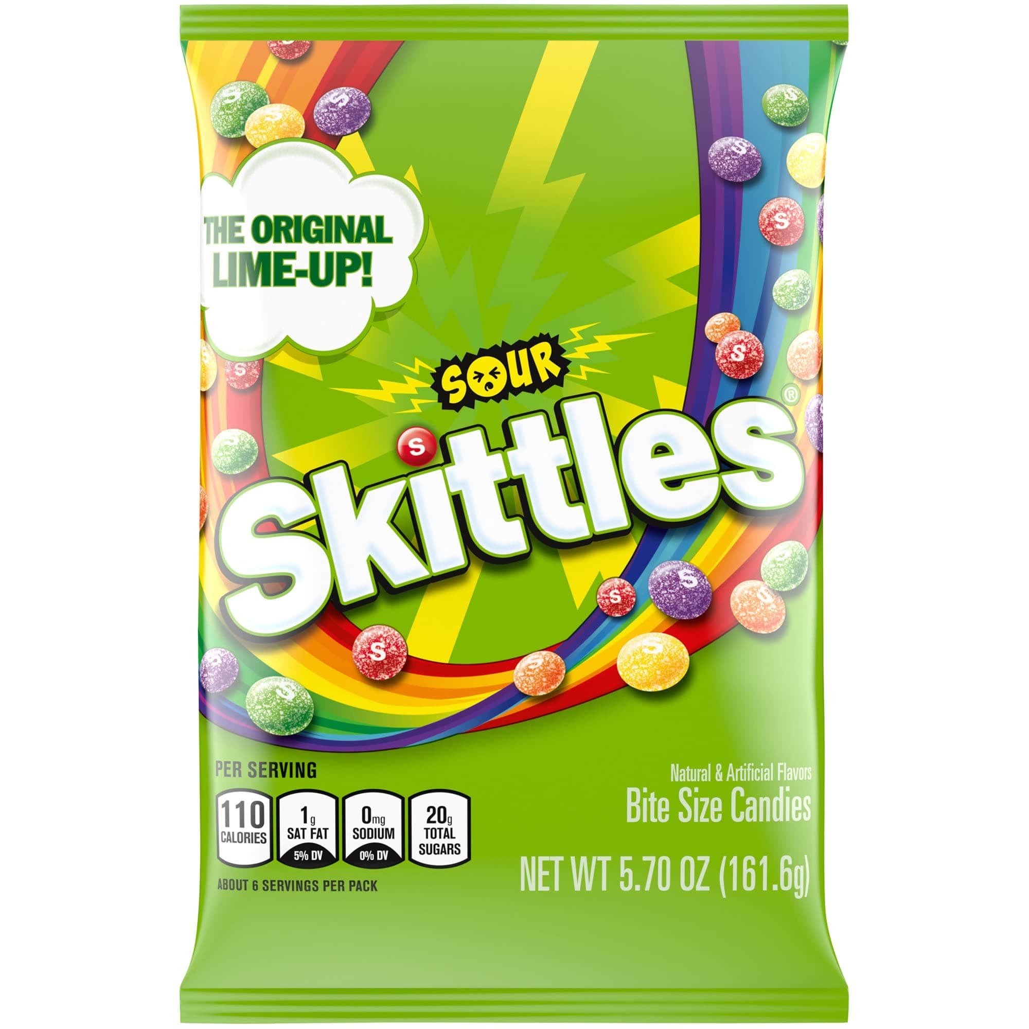 Bite Size Candy, Sours, 5.7 Ounce Bag