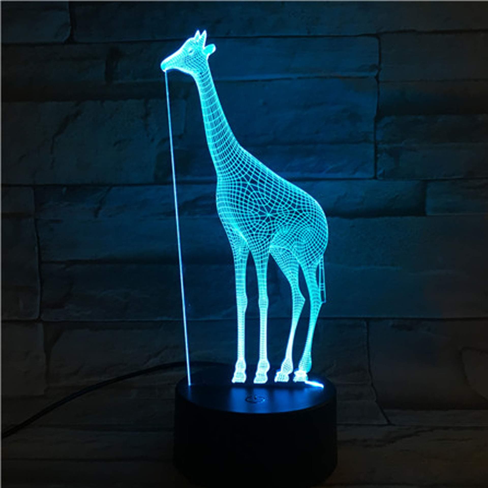 XdorraFlash Sloth 3D Light, 4 Functions RGB Colorful USB Charging Bedside Lamp, Acrylic Panel Funny Animal Flash Gift for Girl and Women Son Daughter