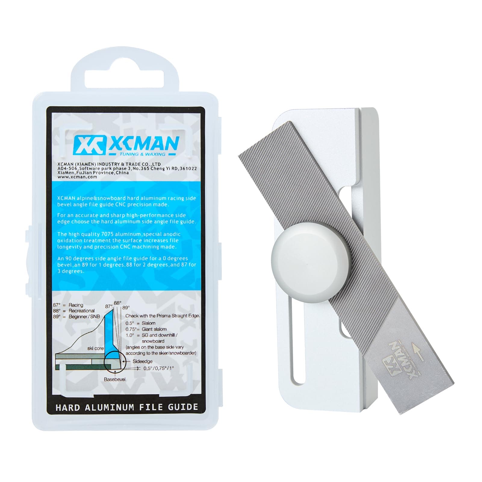 XCMAN Alpine SKi Snowboard Side Edge Tuner Sharpener CNC Made with Clamp Device