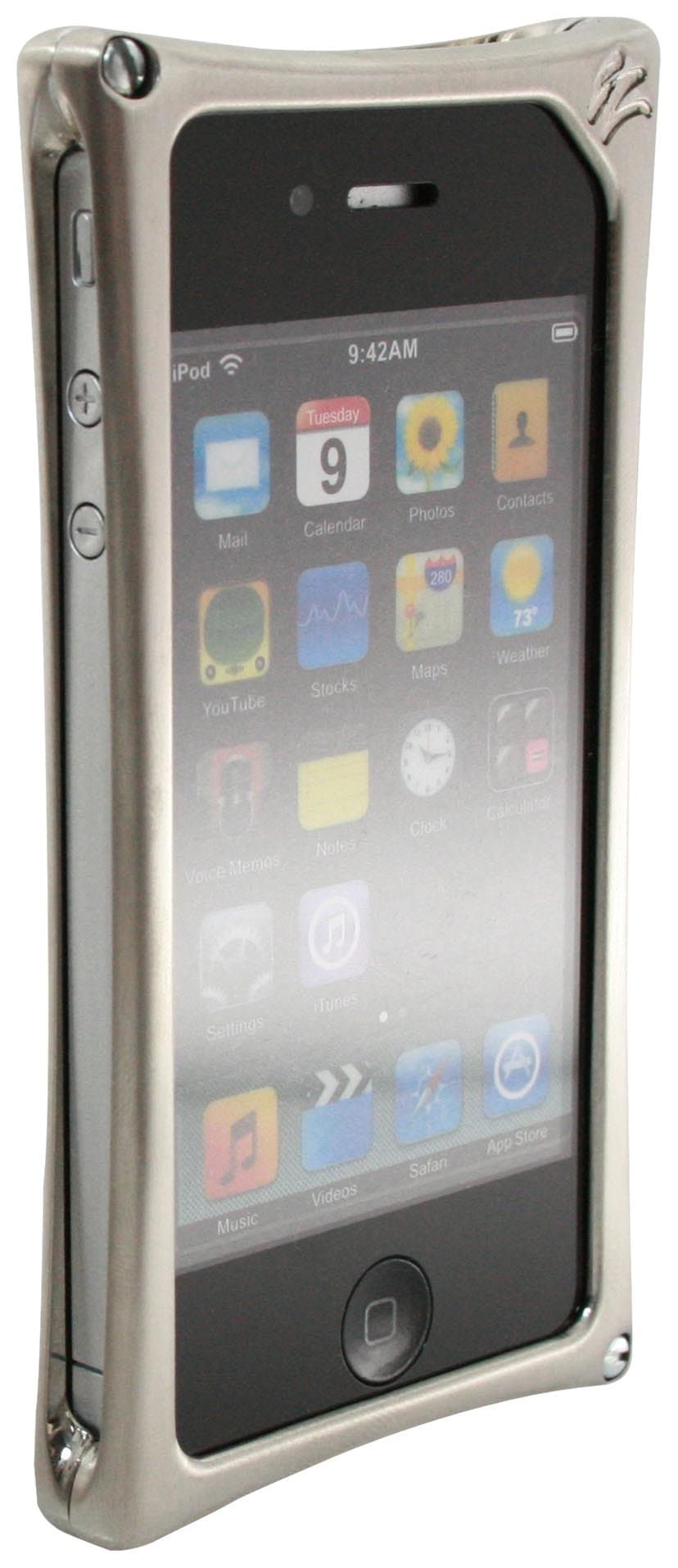 WMJ1341 Alloy for iPhone 4 - Platinum - 1 Pack - Case - Retail Packaging