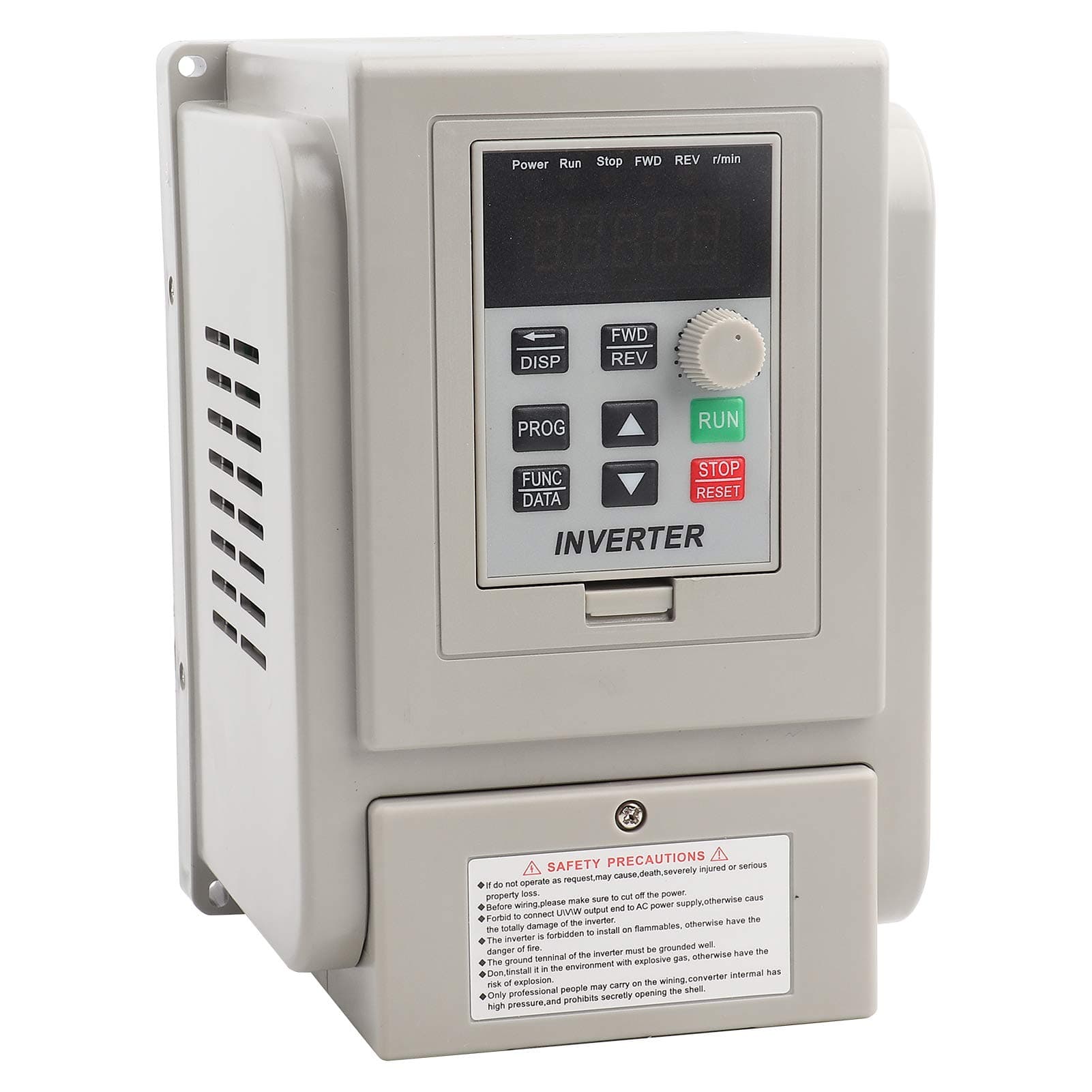 AC 220V Variable Frequency Drive, Single Phase to 3 Phase Frequency Converter 20A VFD Speed Controller for Spindle Motor Speed Control