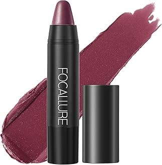 FOCALLUREUltra Chic Matte Lipstick,Rich Vitamin E Lip Crayon,Lightweight Matte Color without Drying or Fading,Long Lasting Waterproof Lips Makeup,STUDDED KISS
