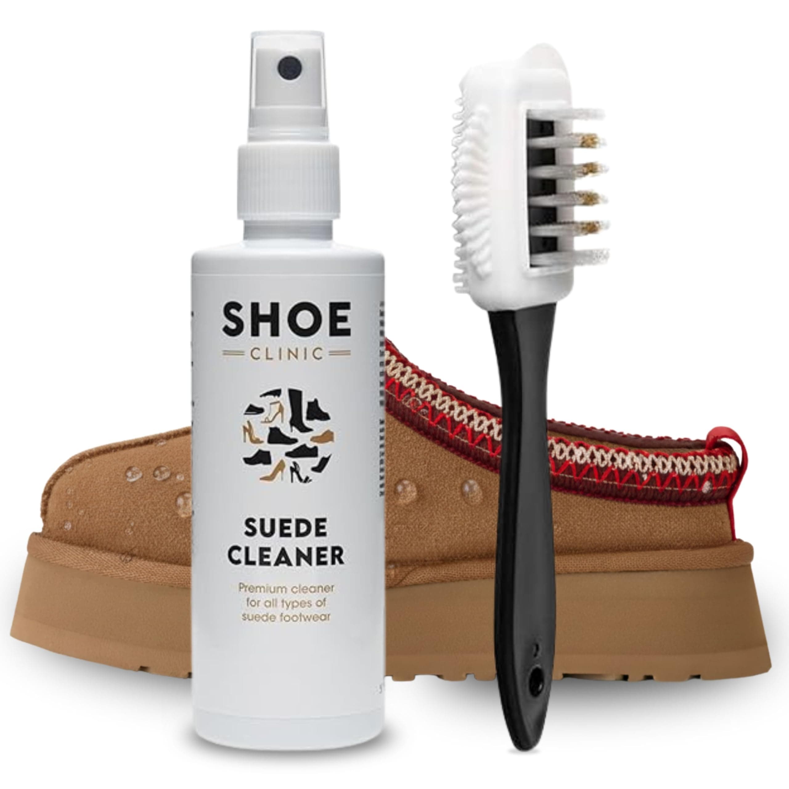 Suede Cleaner and Suede Protector 125ml | Deep Cleans & Protects | Use on Dress Shoes, Trainers, Boots, Heels, Sandals
