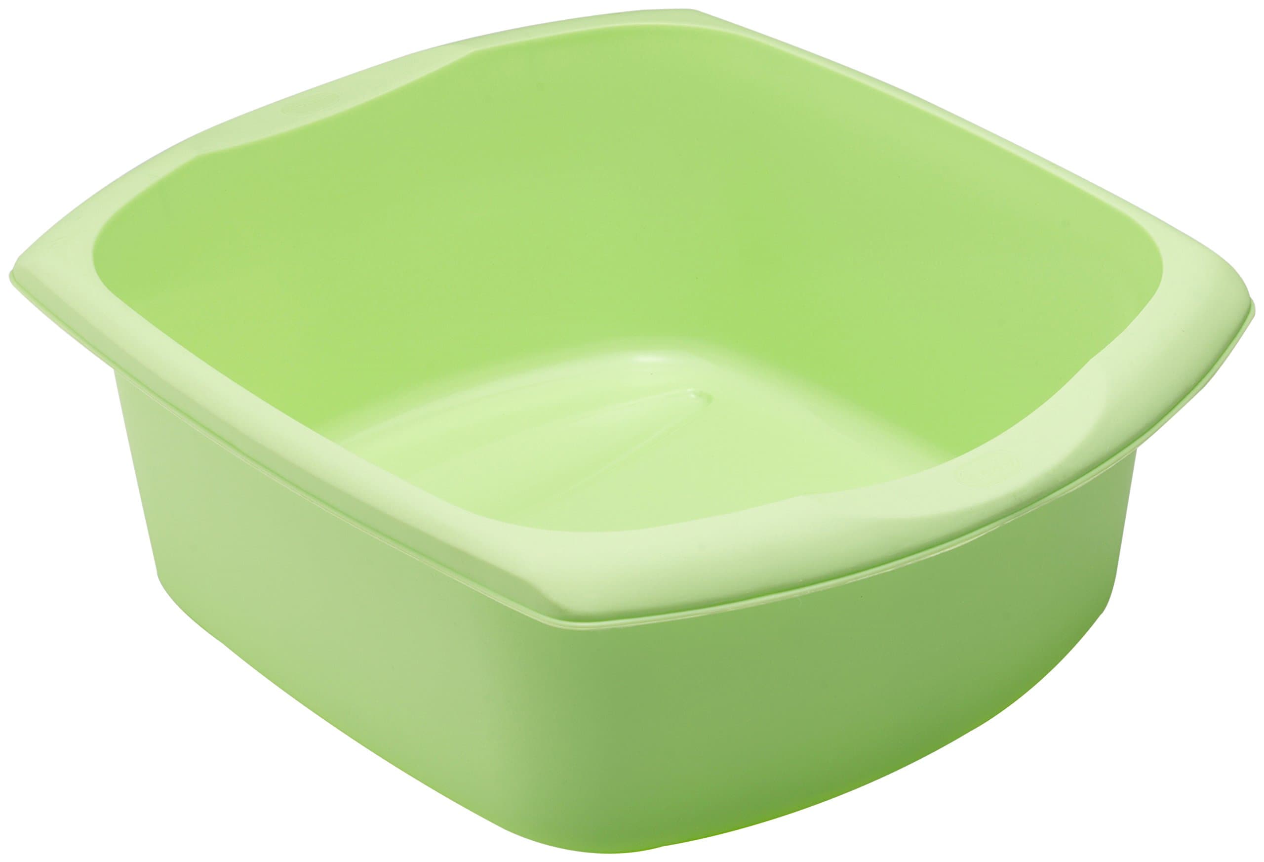 Addis517265 Large Rectangular Washing Up Bowl, Mint, 38 x 32 x 14 cm (Pack of 2)