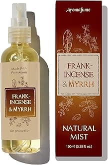 - Frankincense & Myrrh Natural Resin Mist Spray by Aromafume | 100 ml / 3.3oz | Ideal for deep relaxation, spirituality & rituals | Made with Pure Resin from Somalia | Non-alcoholic, non-toxic & vegan