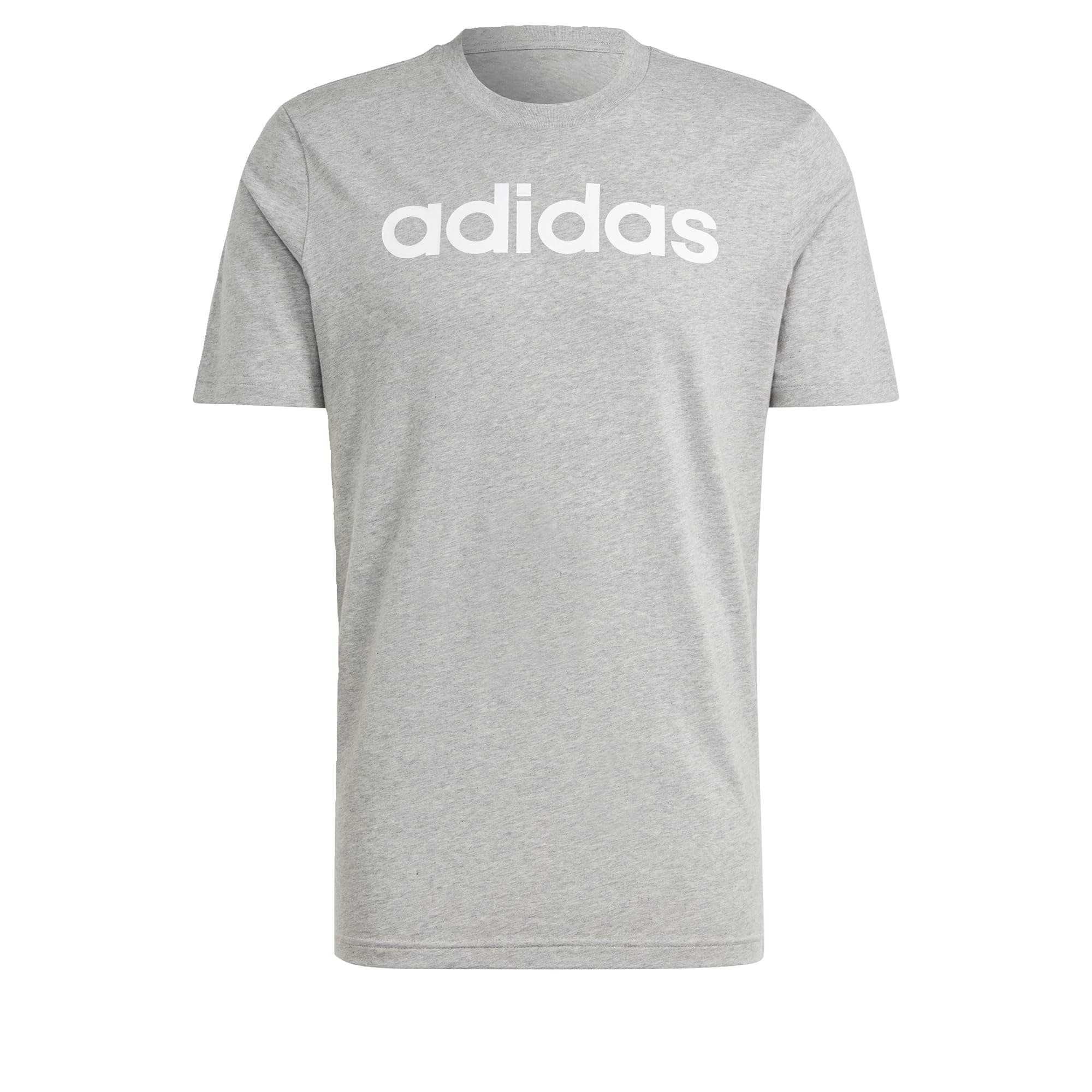 adidasMen's Essentials Single Jersey Linear Embroidered Logo Tee Short Sleeve T-Shirt (Pack of 1)