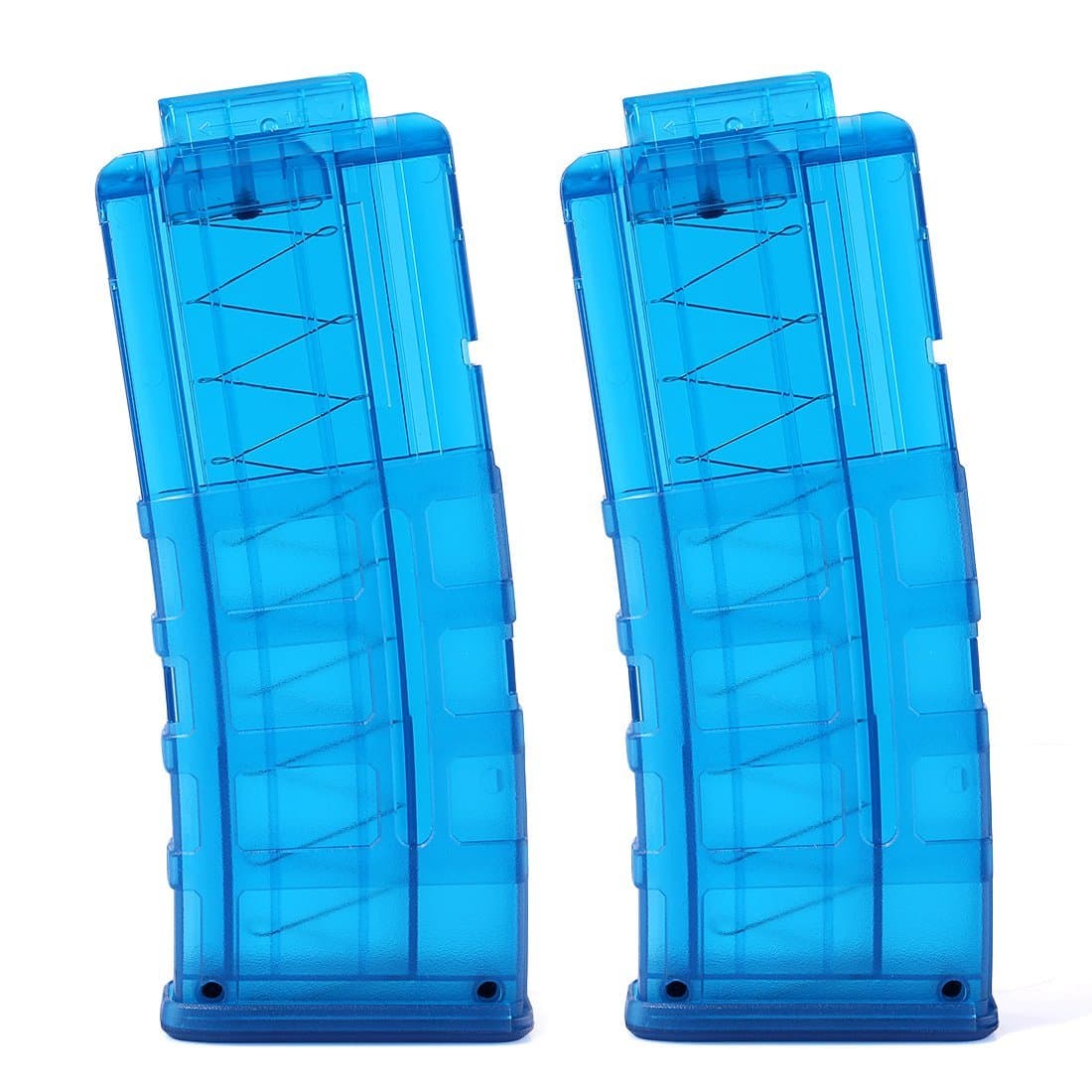 Worker Magazine, PeleusTech Customized 12 Short Darts Magazine Quick Reload Clip - Transparent Blue
