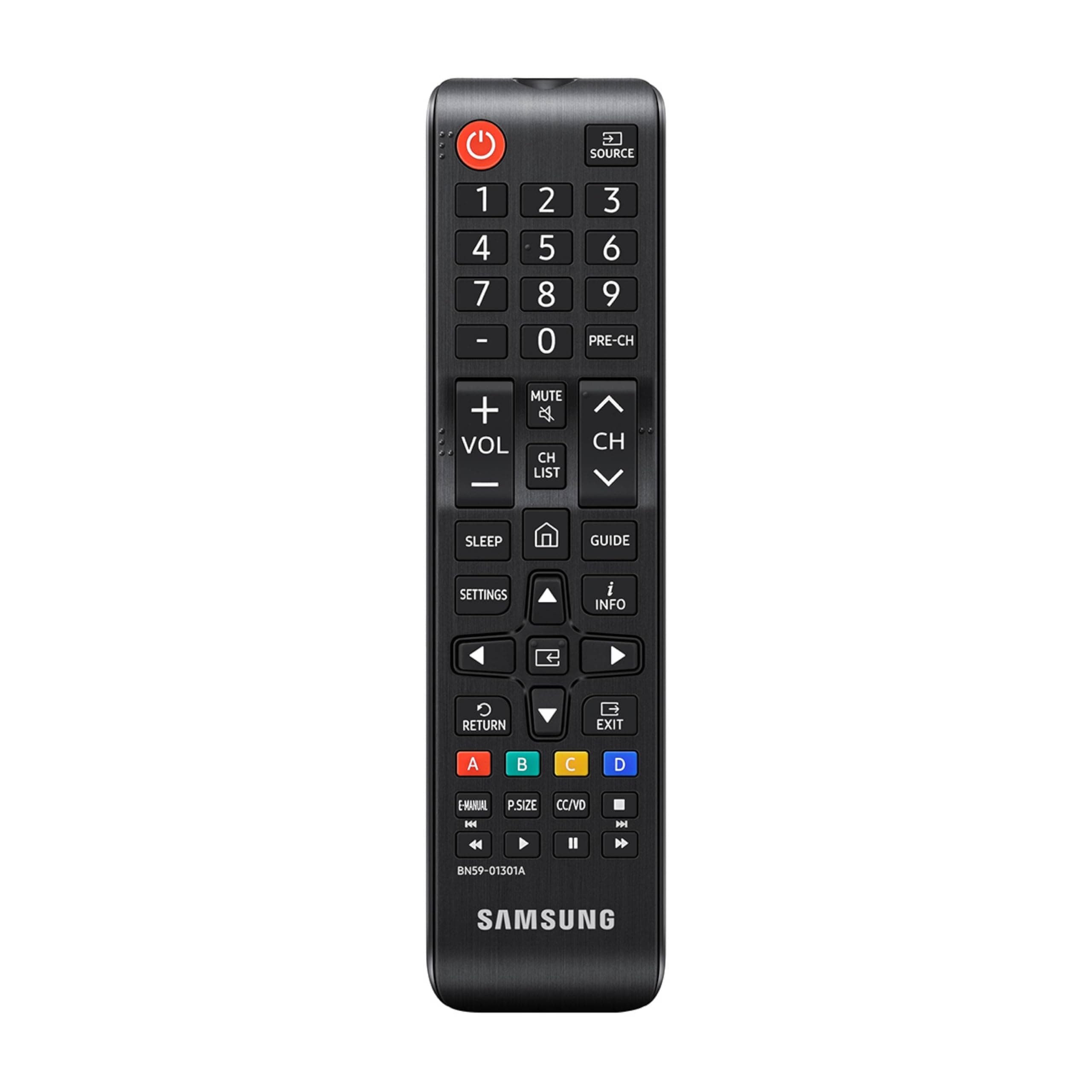 Samsung Universal IR Remote, Smart TV Remote Control, All-in-One Samsung Remote, User-Friendly Design, Batteries Included, Black, (VG-TM1240AN/ZA, 2024)