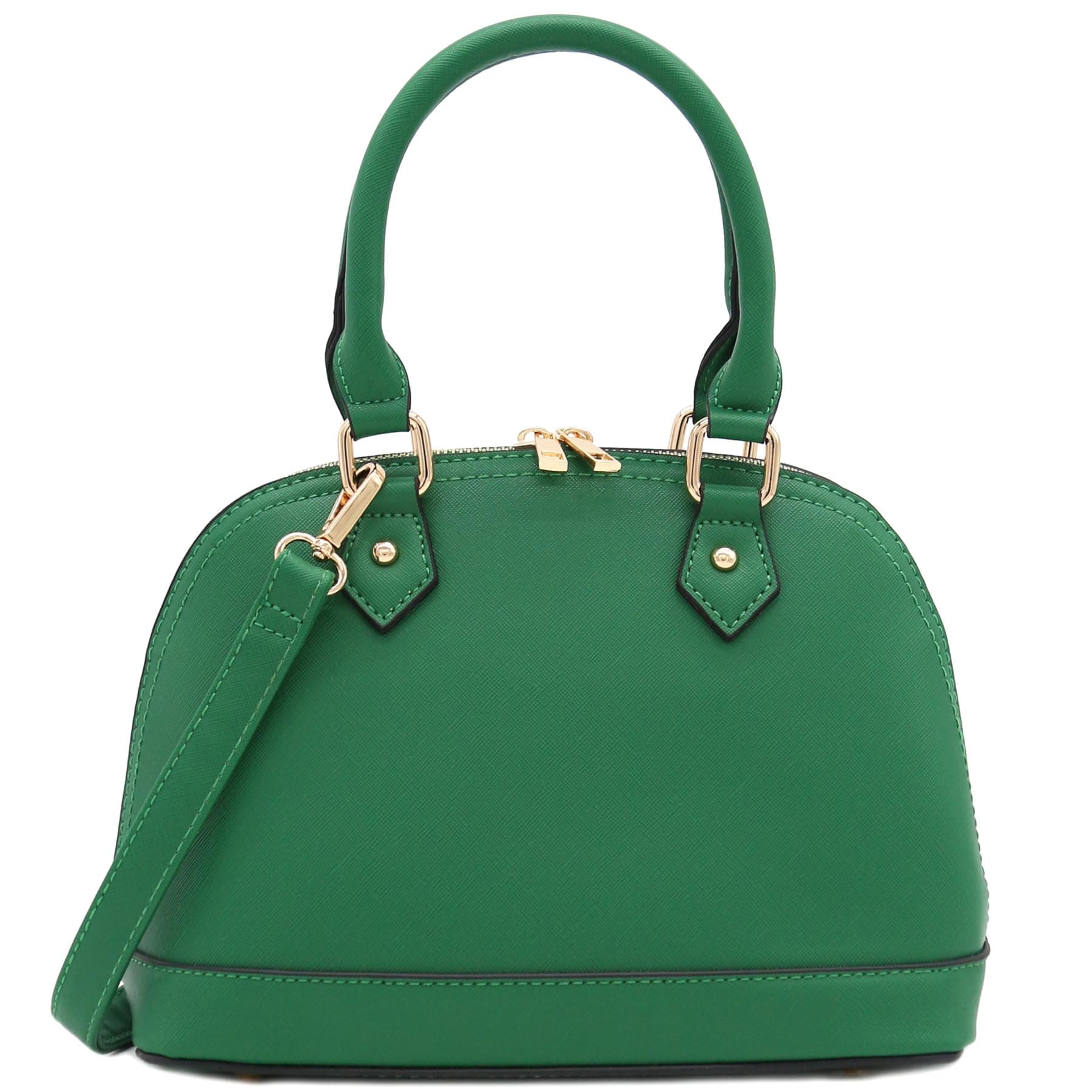 Zip-Around Saffiano Classic Dome Satchel