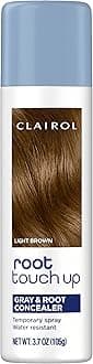 Root Touch-Up Temporary Hair Coloring Spray, Light Brown Hair Color, Pack of 1