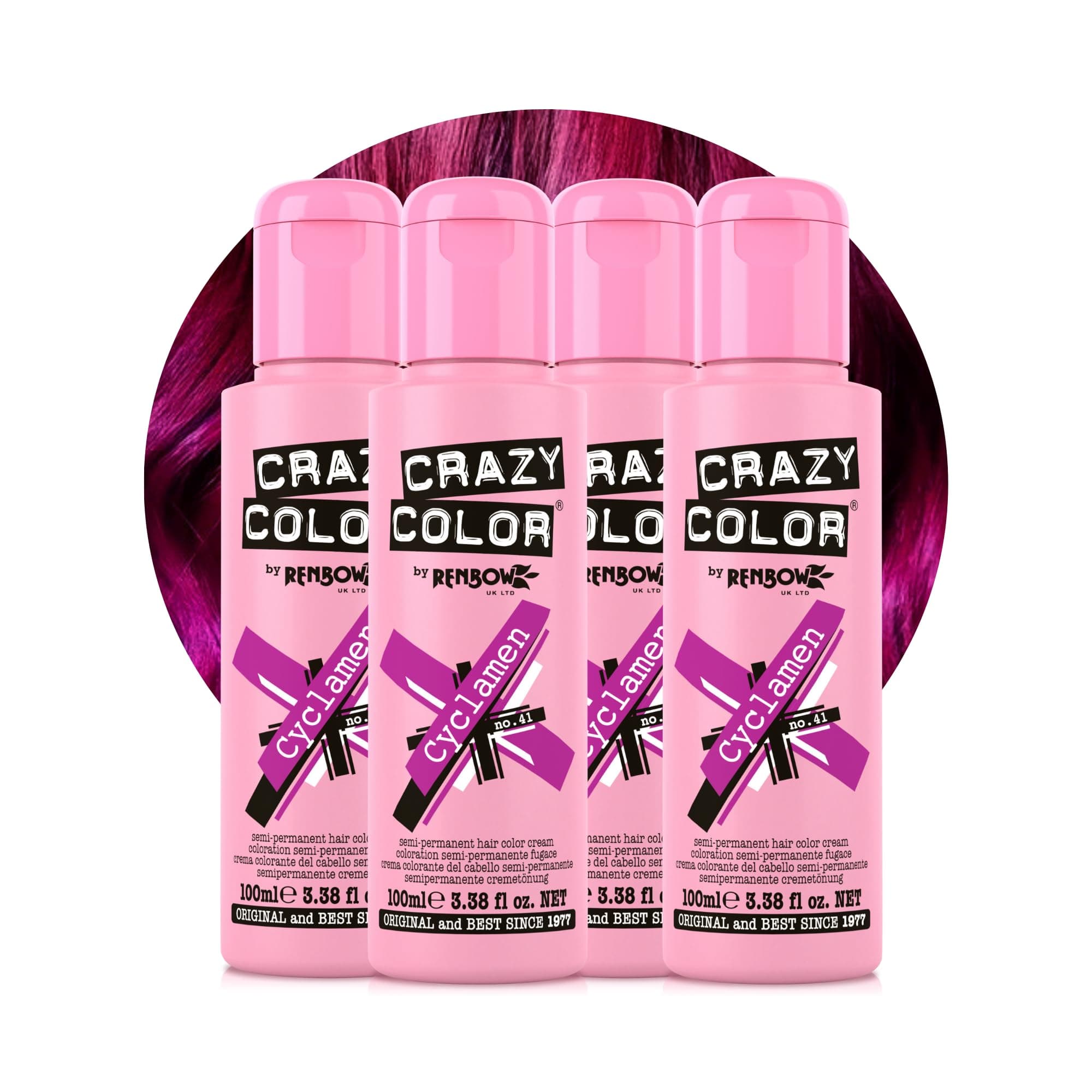 Semi-Permanent Cyclamen Hair Dye