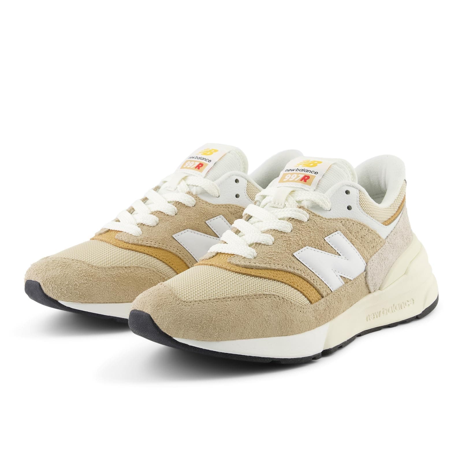 New Balance Classics 997R - Unisex Sneakers - Suede Upper - CUSH+ Insole - Cotton Lining - Rubber Outsole Dolce/Sandstone US Men's 4, Women's 5.5 D - Medium