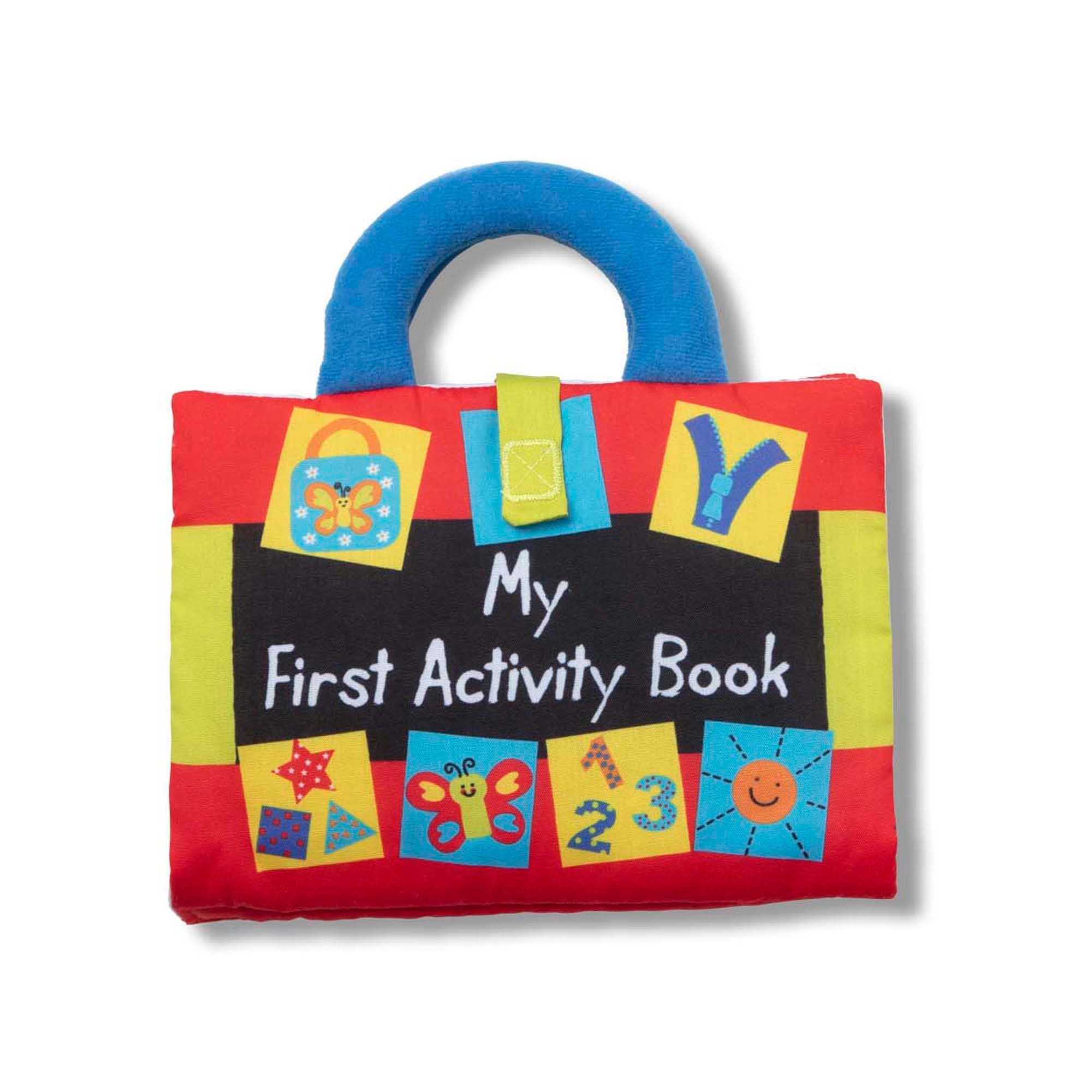 Melissa & Doug K’s Kids My First Activity Book 8-Page Soft Book for Babies and Toddlers Early Learning Developmental Plush Soft Activity for Babies and Toddlers