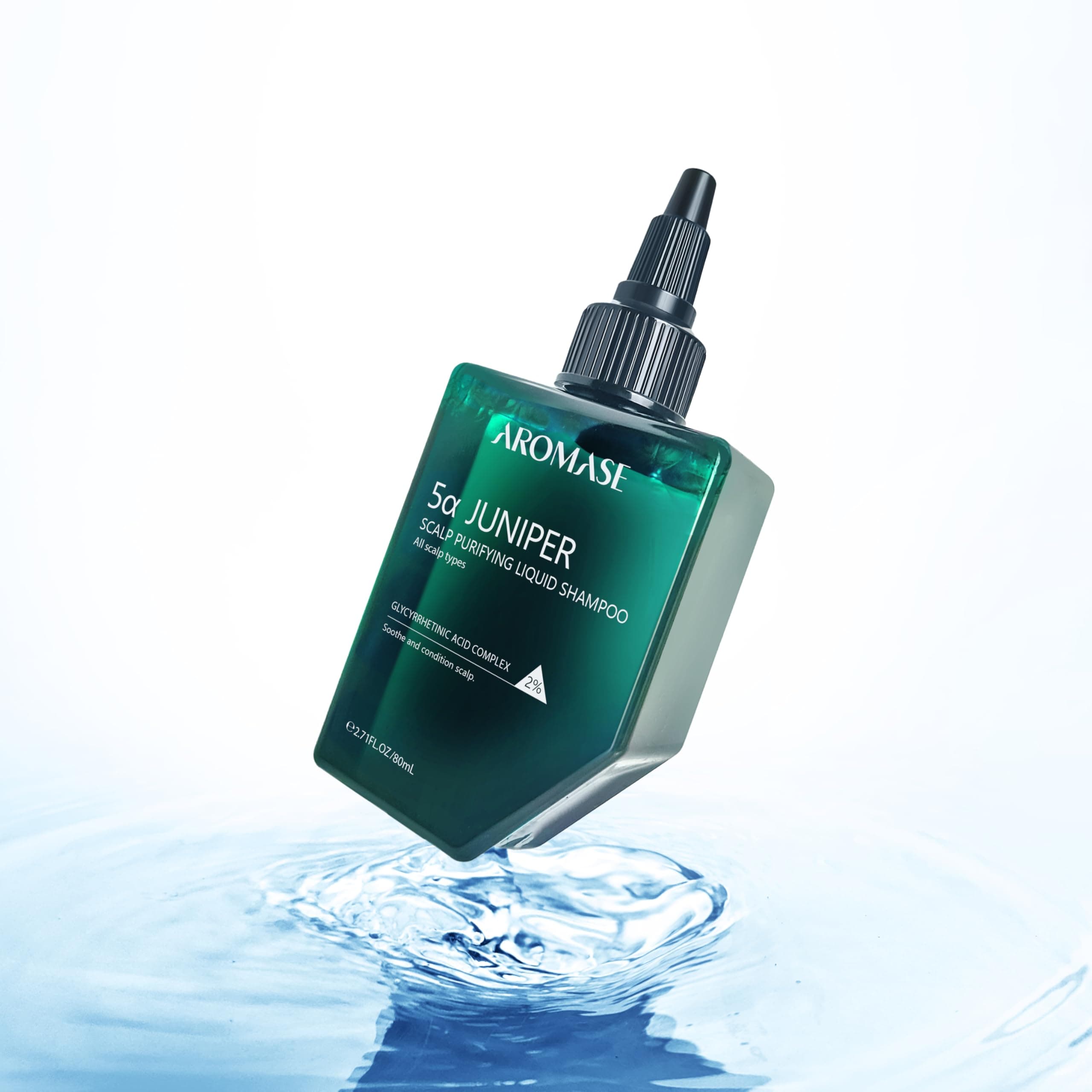 5 Juniper Purifying Liquid Shampoo for Dry & Sensitive Scalp, 80 ml - Award Winning Cleanser & Exfoliator for Dandruff, Psoriasis, Dermatitis & Oily Hair