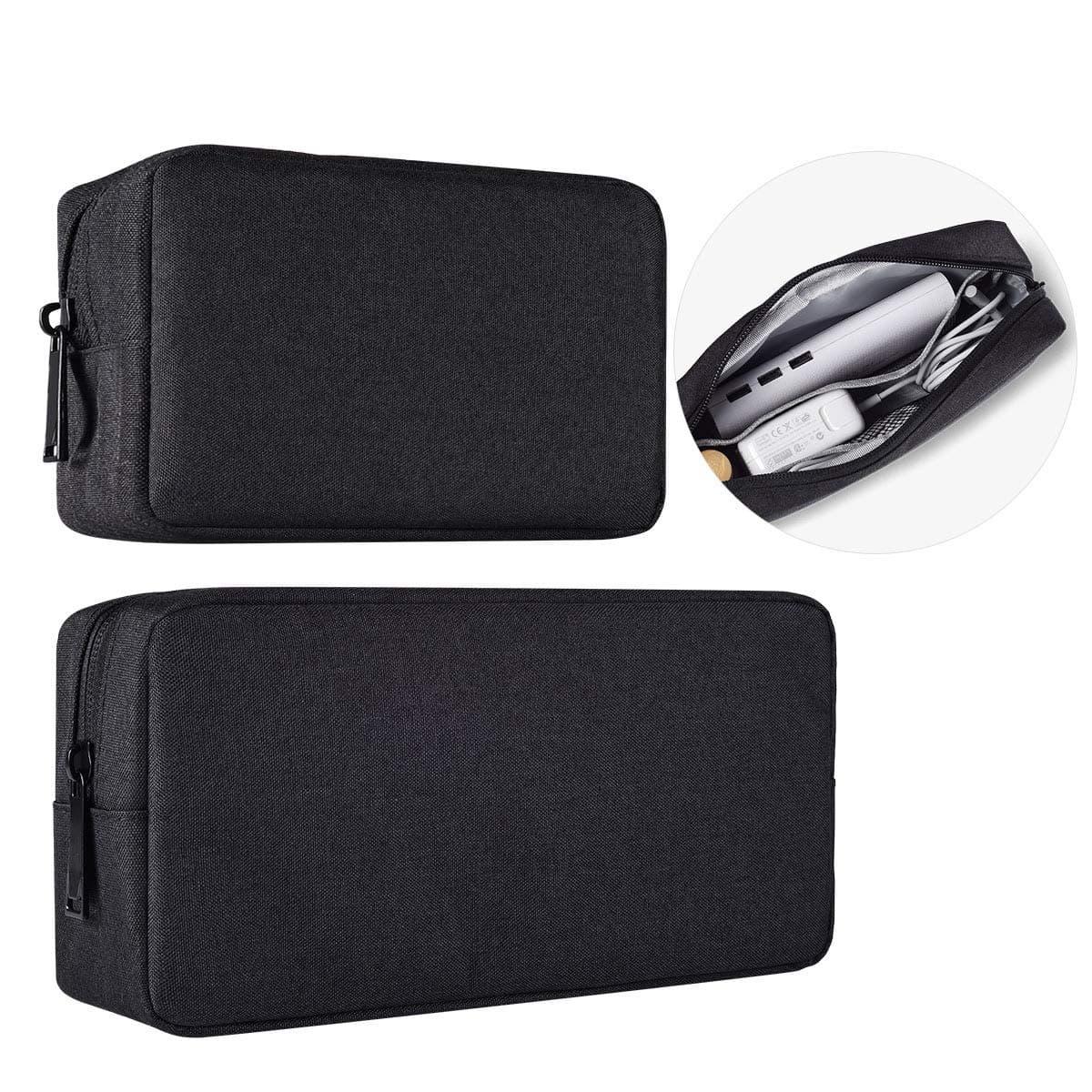 imComor Universal Electronics Accessories Case, 2-Pack Portable Soft Carrying...