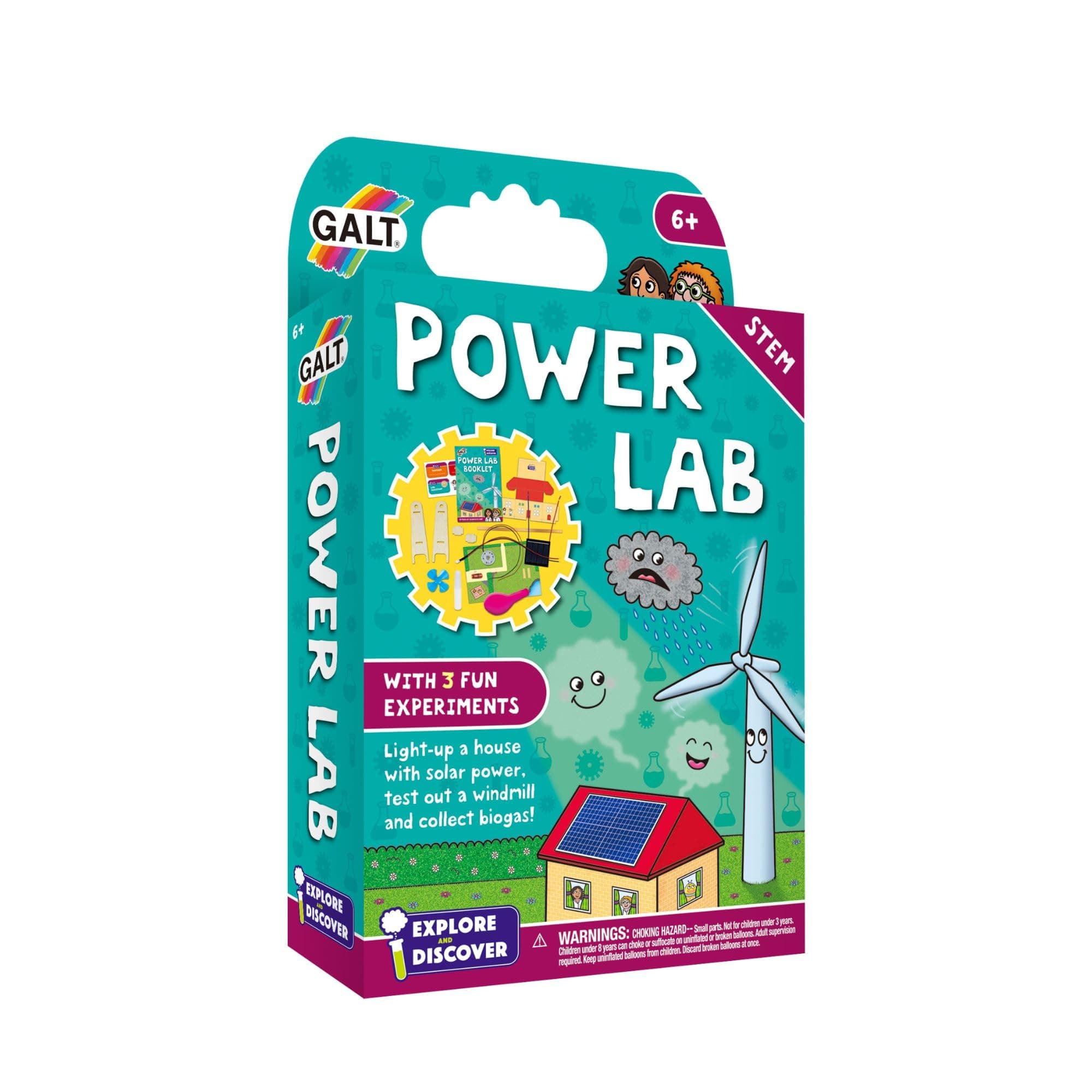 – Power Lab – Explore & Discover Science Kit with 3 Fun Science Experiments for Kids, Boys, Girls – National Curriculum STEM Toys with Solar Panel & Motor, Educational Toys for 6+ Year Olds