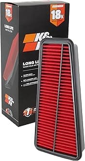 Engine Air Filter: Long Life 18,000 Mile Replacement Air Filter: Compatible with 2002-2015 Toyota Mid-size Truck and SUV V6 (4-Runner, Tacoma, Hilux, Land Cruiser, Prado, FJ Cruiser), KNA-2281