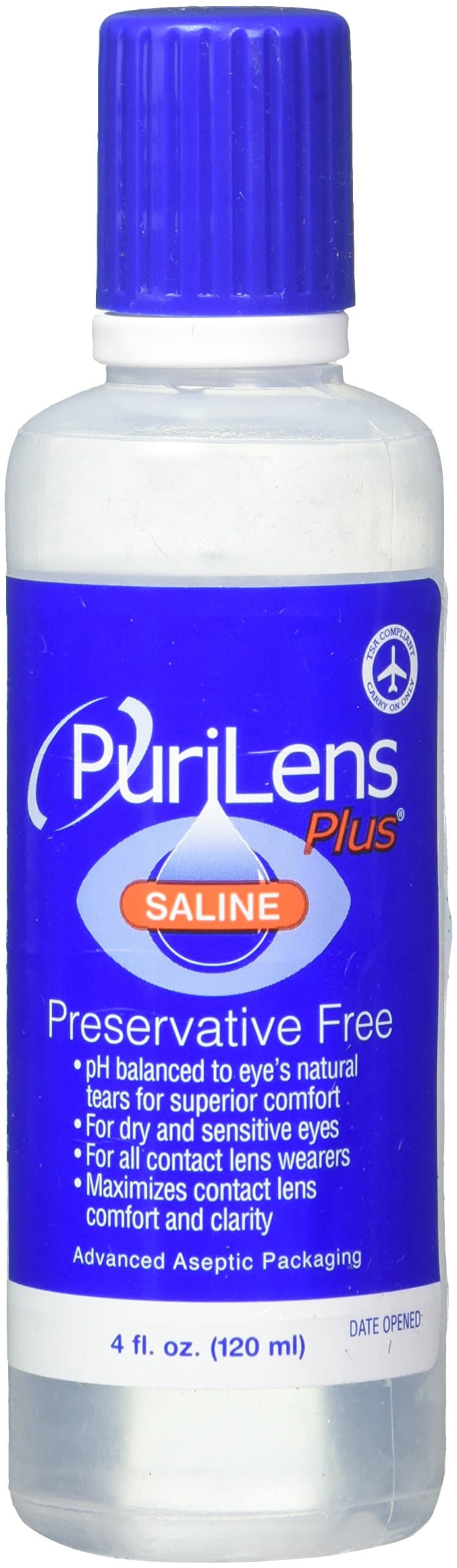 PurilensPlus Saline - Unisol 4 Replacement - 3 bottles x 4 oz