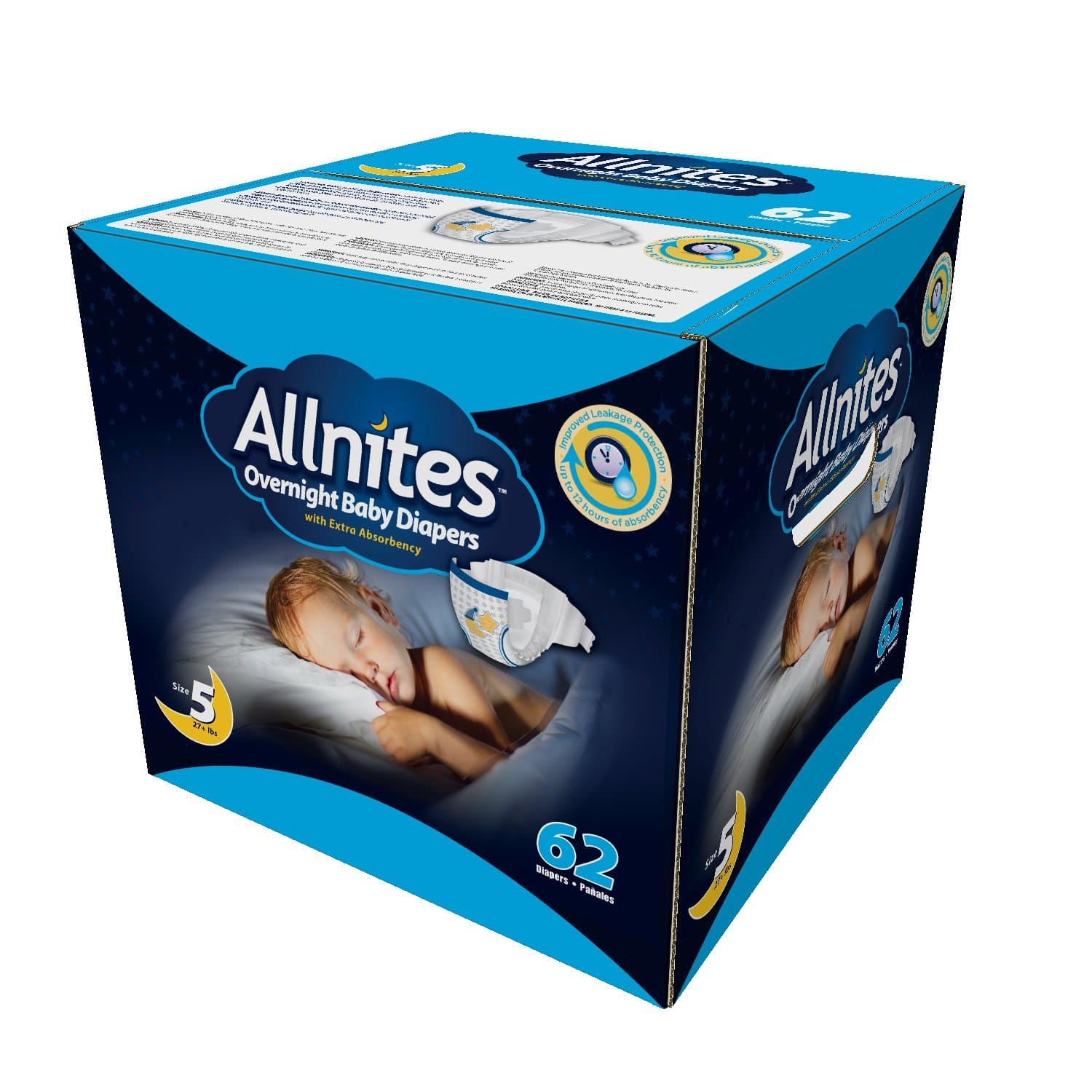 Overnight Baby Diapers (Size 5, 86-Count)