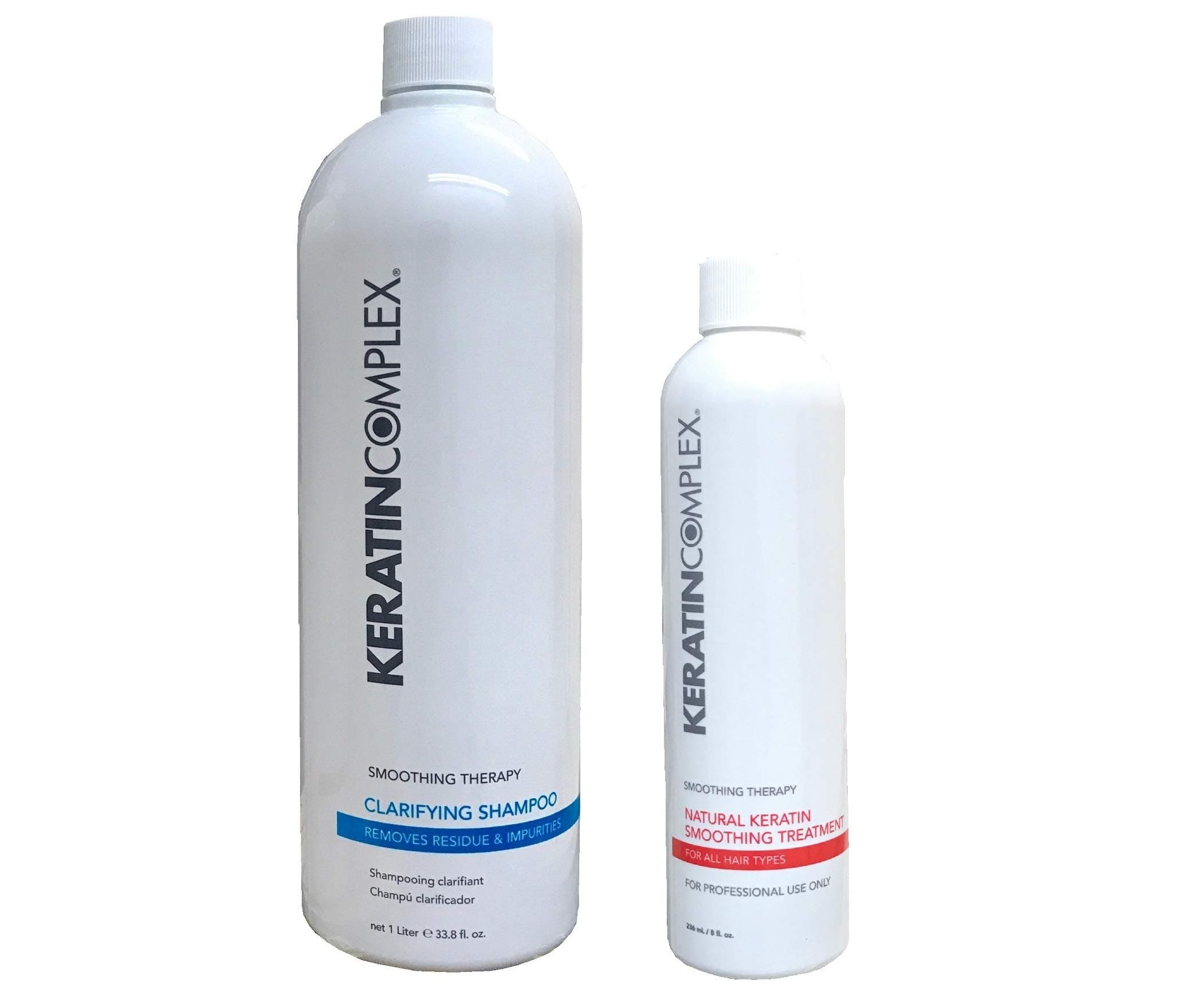 Keratin Complex Smoothing Therapy Treatment 8 oz + Clarifying Shampoo 33.8 oz