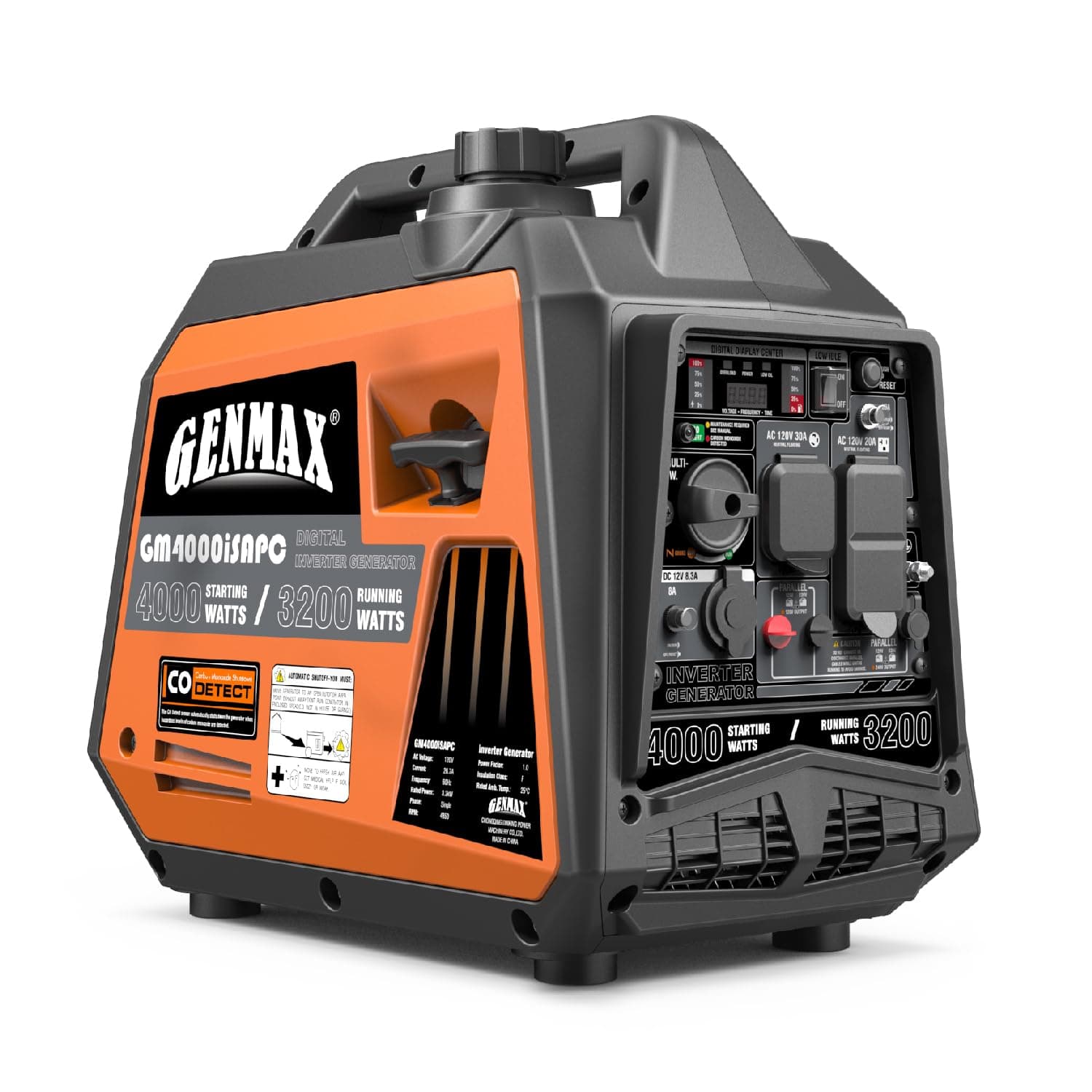 GENMAX Generator，EPA Compliant, Eco-Mode Feature, Ultra Lightweight for Backup Home Use & Camping