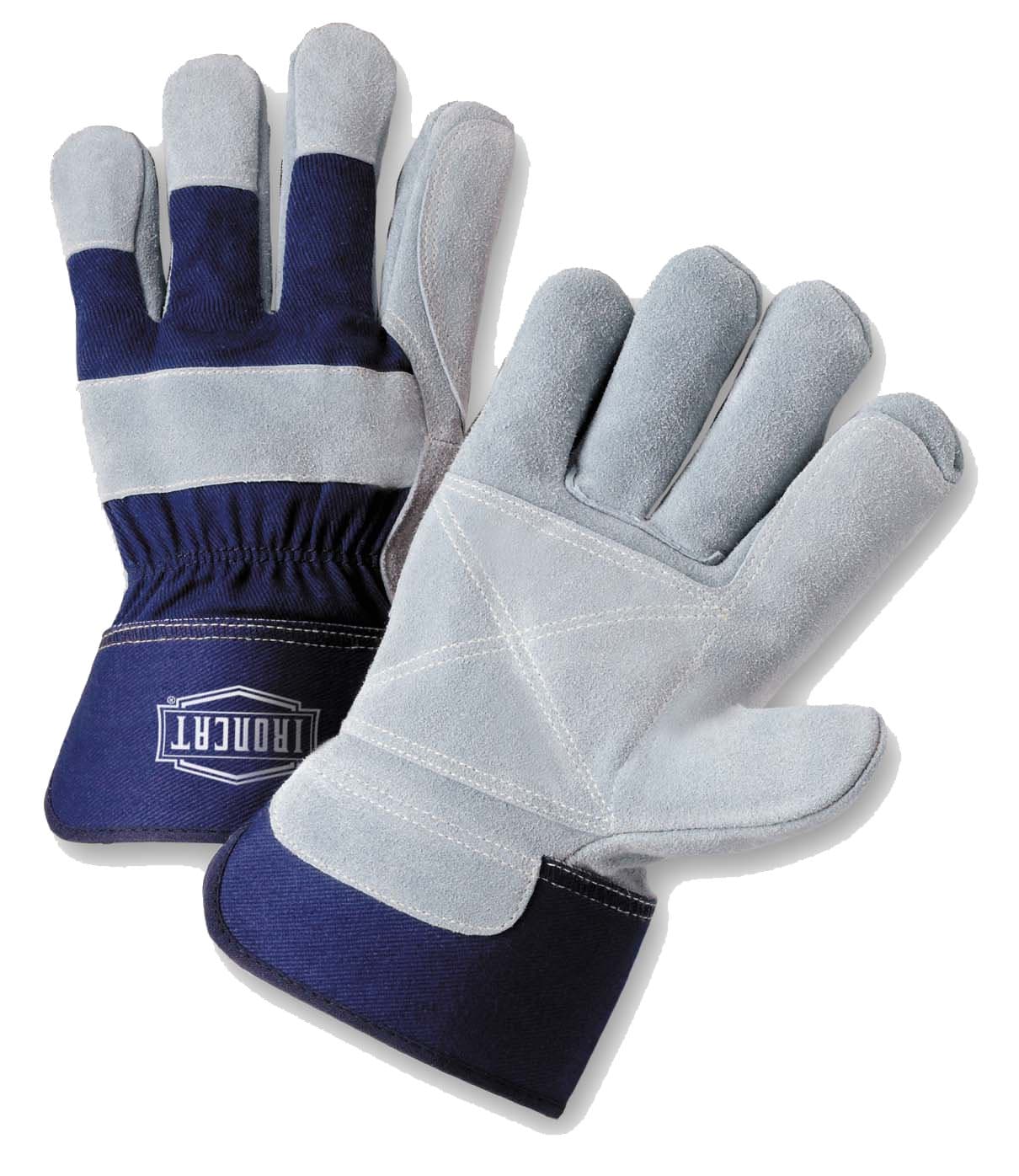 West Chester IRONCAT IC5DP Premium Split Cowhide Leather Work Gloves: Double Palm, X-Large, 12 Pairs