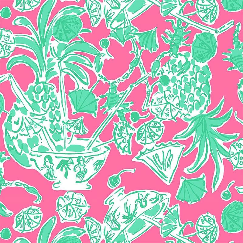 Lilly Pulitzer Inspired Patterned Vinyl Pastel Coral Patterned Permanent Vinyl Lilly Floral Pattern Adhesive Vinyl Bundle 12 inch by 12 inch - 3 Sheets (33D2)