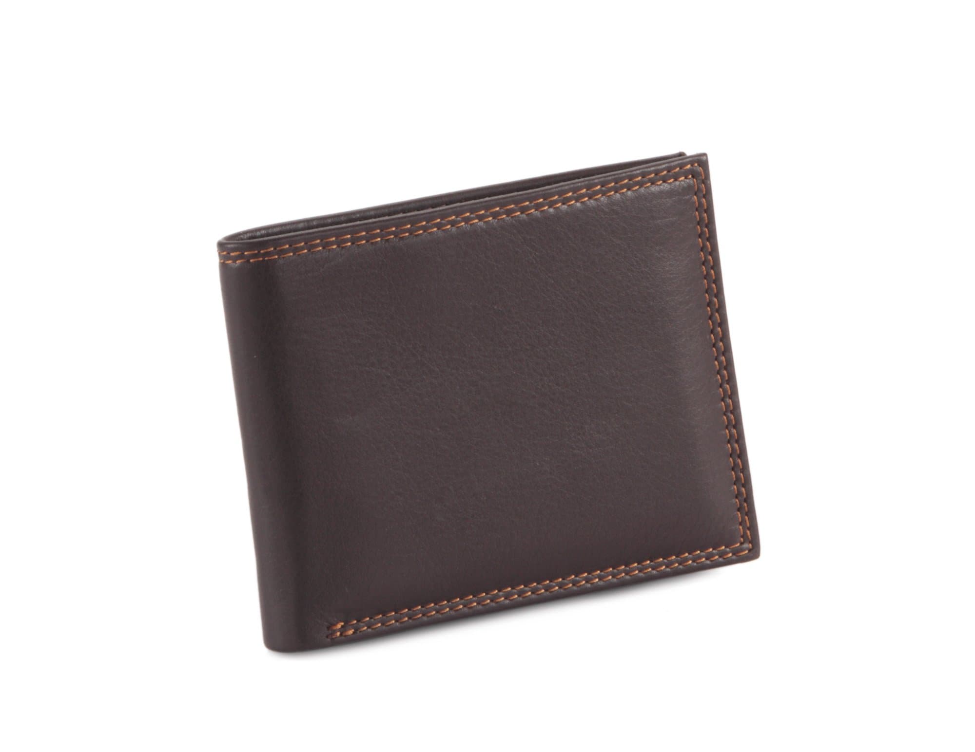 Slim Bi-fold Leather Wallet, Full-Grain Leather Wallet for Men and Women, Wallet with Multiple Card Holders